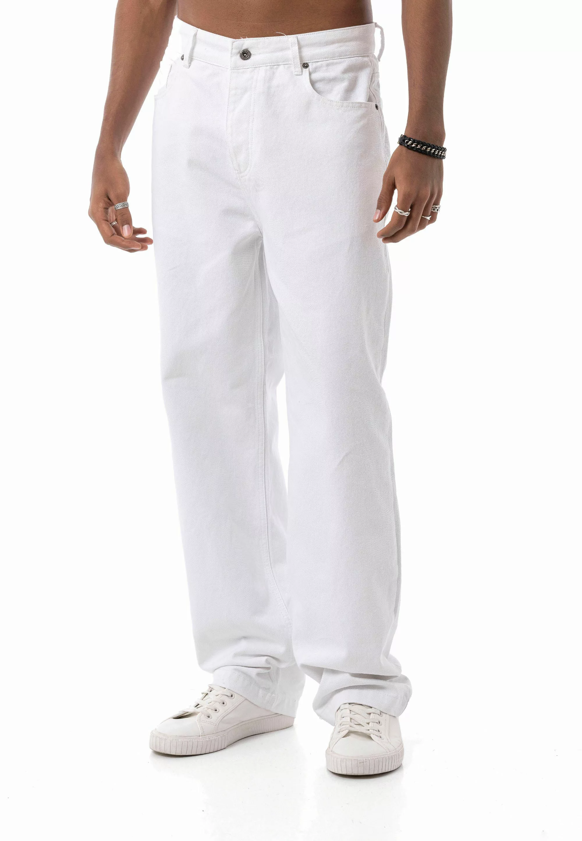 RedBridge Loose-fit-Jeans in Weiß - 5-Pocket-Style, günstig online kaufen