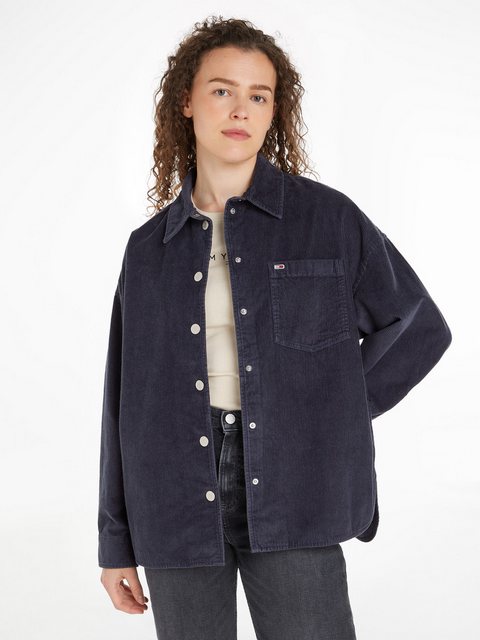 Tommy Jeans Curve Hemdbluse TJW WASHED CORD OVERSHIRT EXT Große Größen, Fei günstig online kaufen