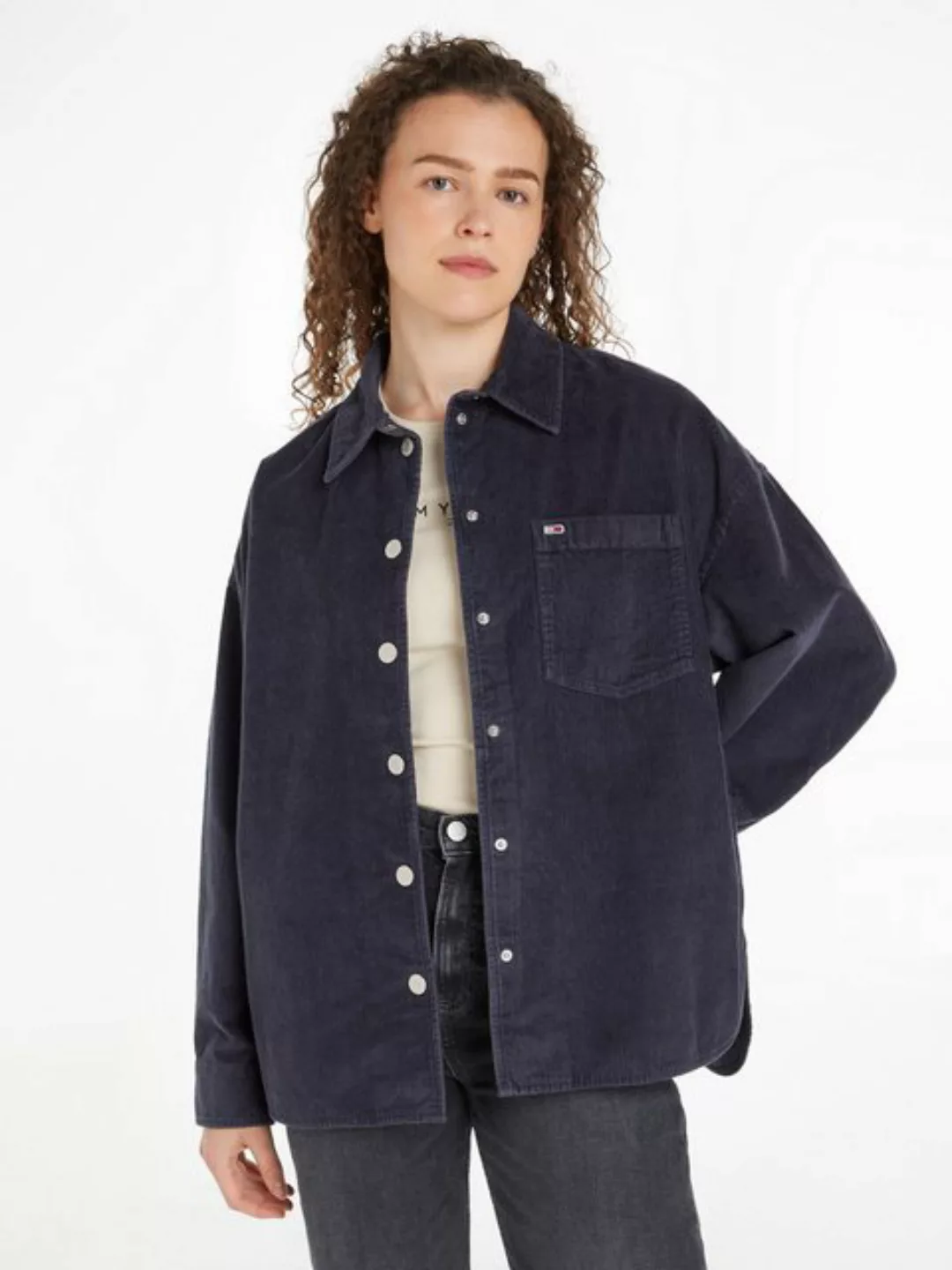 Tommy Jeans Hemdbluse TJW WASHED CORD OVERSHIRT EXT aus Cord, modisches Ove günstig online kaufen