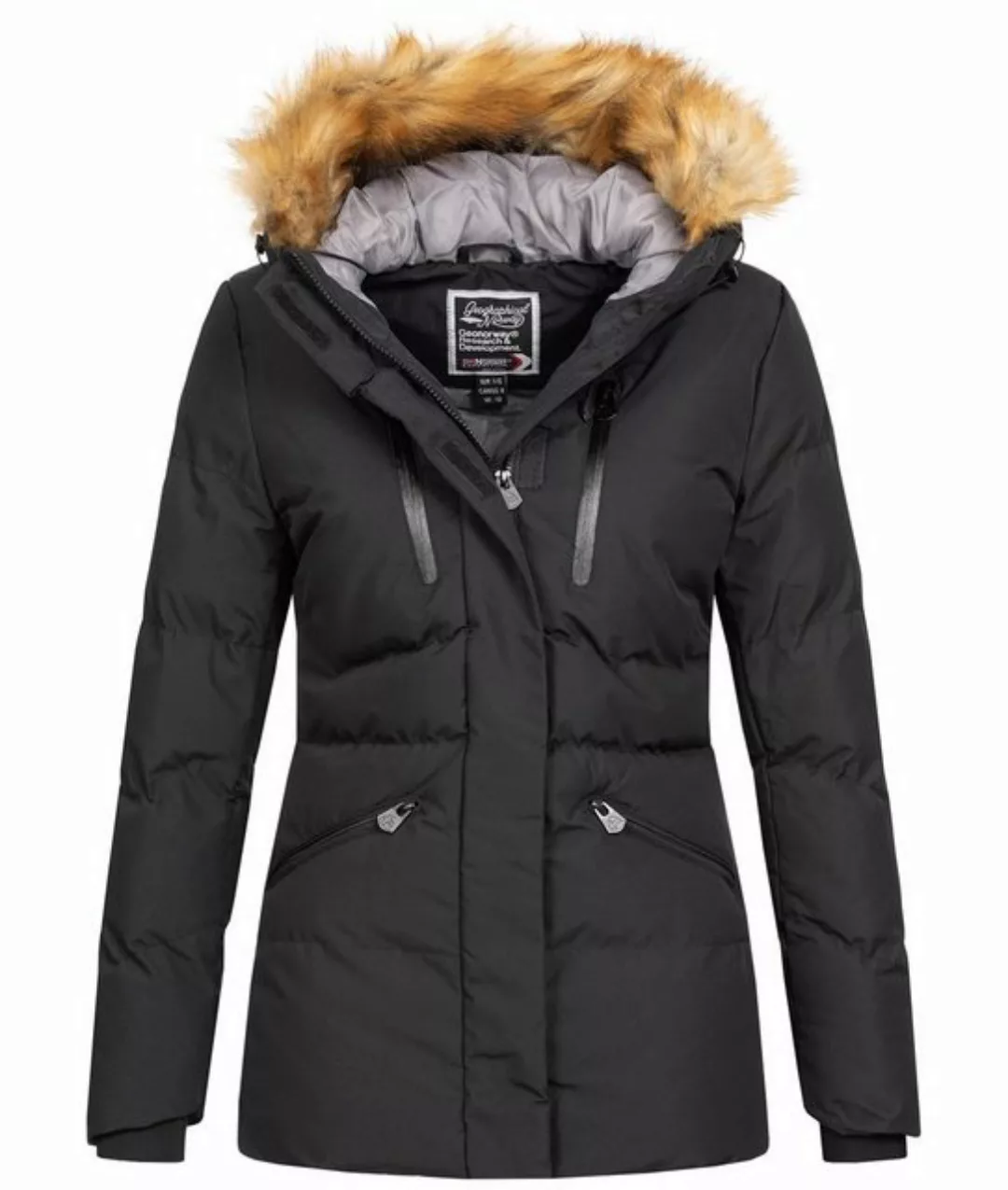 Geographical Norway Winterjacke Damen Winterjacke mit Kunstfellkragen D-437 günstig online kaufen