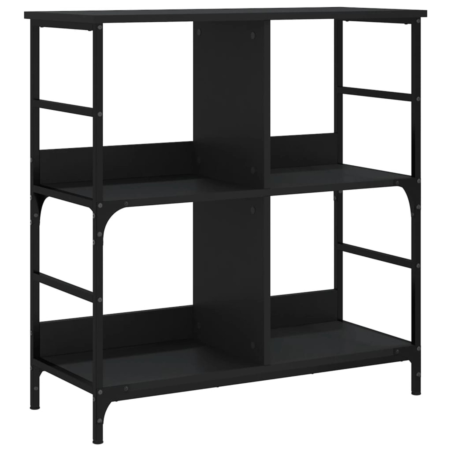 vidaXL Bücherregal Schwarz 78,5x33x82 cm Holzwerkstoff günstig online kaufen