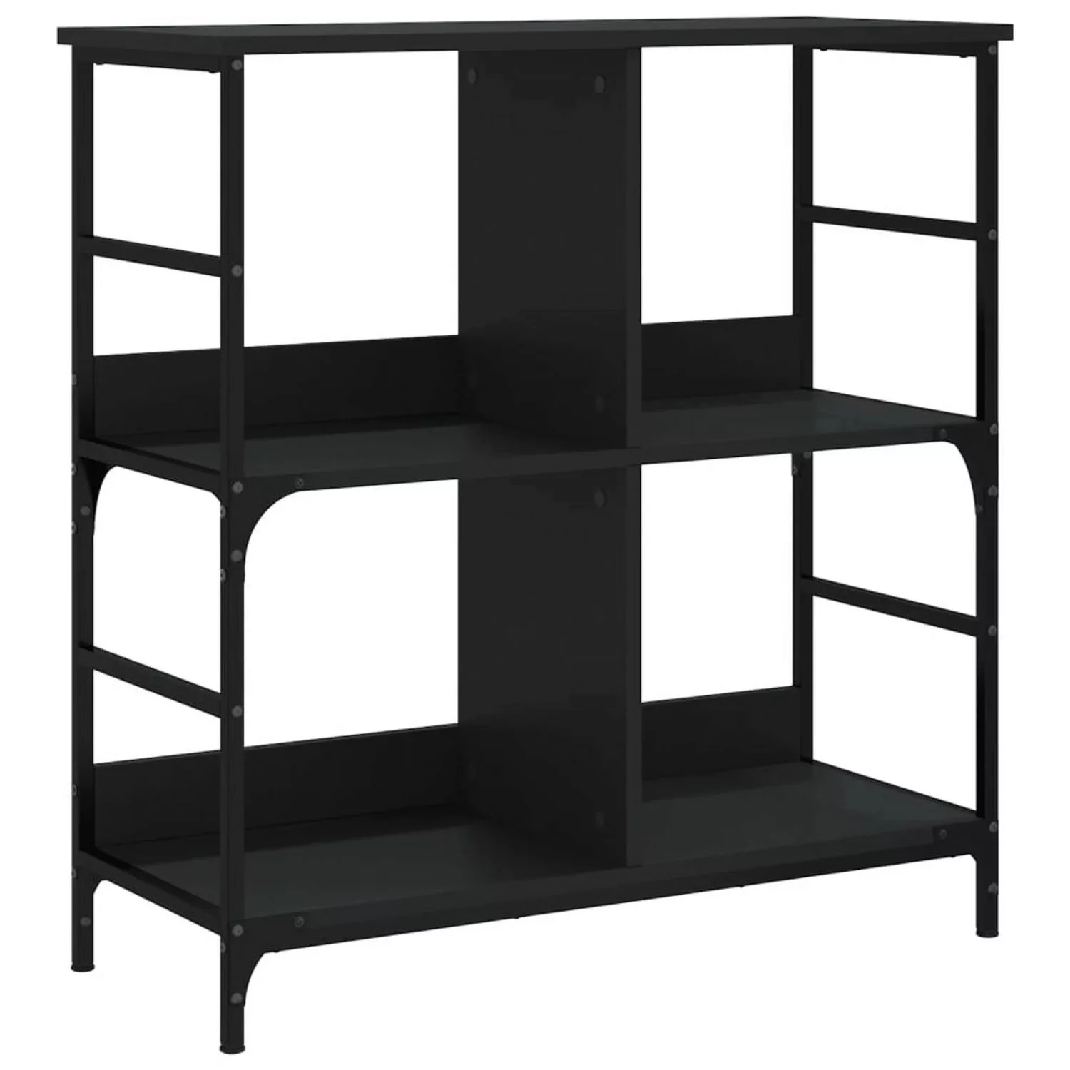 VidaXL Bücherregal Schwarz 78,5x33x82 cm Holzwerkstoff günstig online kaufen