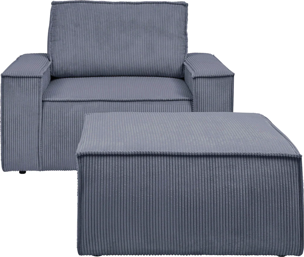 Home affaire Sessel "SHERWOOD", Loveseat und Hocker im Set, passend zur Pol günstig online kaufen