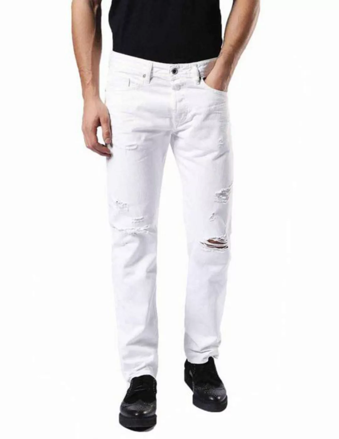 Diesel Tapered-fit-Jeans Diesel Buster 0680K Herren Jeans Hose Regular Slim günstig online kaufen