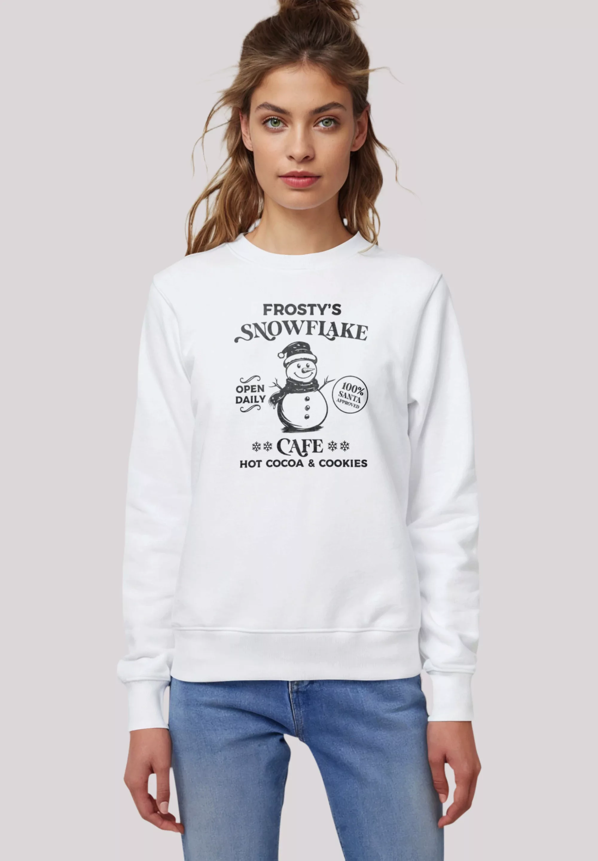 F4NT4STIC Sweatshirt "Weihnachten Frostys Snowflake Cafe Retro", Premium Qu günstig online kaufen