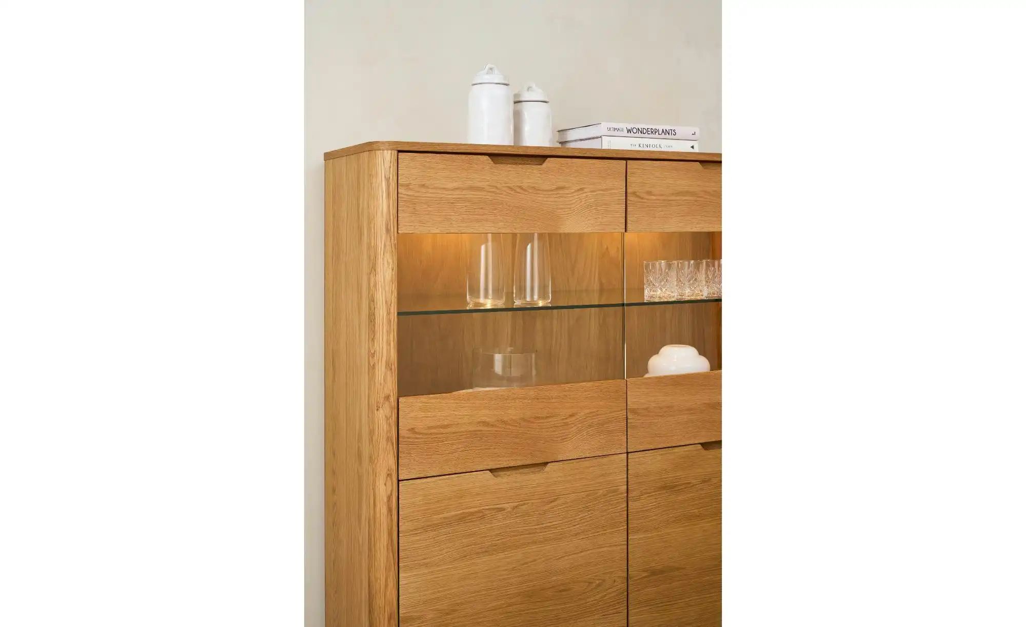 Furnhouse Highboard   ¦ holzfarben ¦ Maße (cm): B: 123 H: 146 Kommoden & Si günstig online kaufen