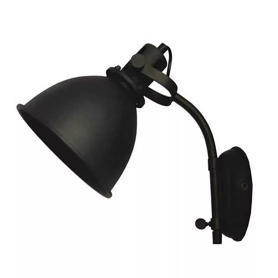 Wandlampe in Schwarz Loft Design günstig online kaufen