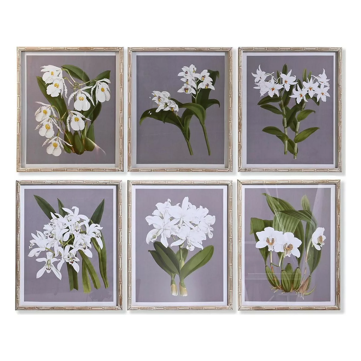 Bild Dkd Home Decor Tanne Kristall Blomster (50 X 60 X 2,8 Cm) (6 Stück) günstig online kaufen