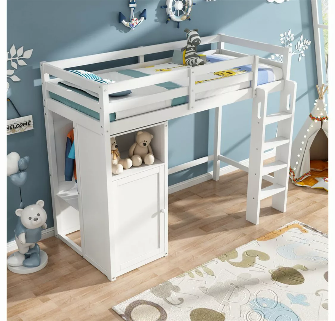 XDeer Etagenbett Kinderbett Hochbett mit Kleiderschrank und Regalen Kinderb günstig online kaufen