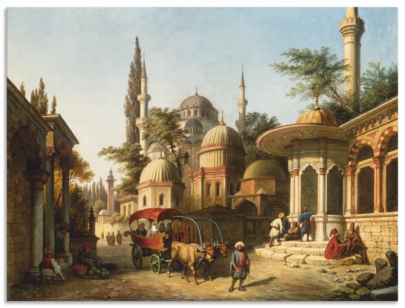 Artland Wandbild "Ansicht einer Moschee in Istanbul", Gebäude, (1 St.) günstig online kaufen
