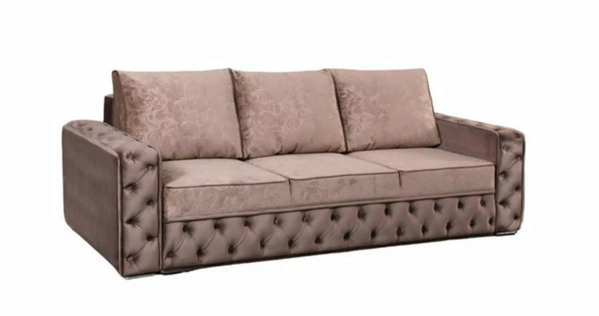 JVmoebel 4-Sitzer Chesterfield Design Couchen 4 Sitzplatz Textil Big Sofa S günstig online kaufen