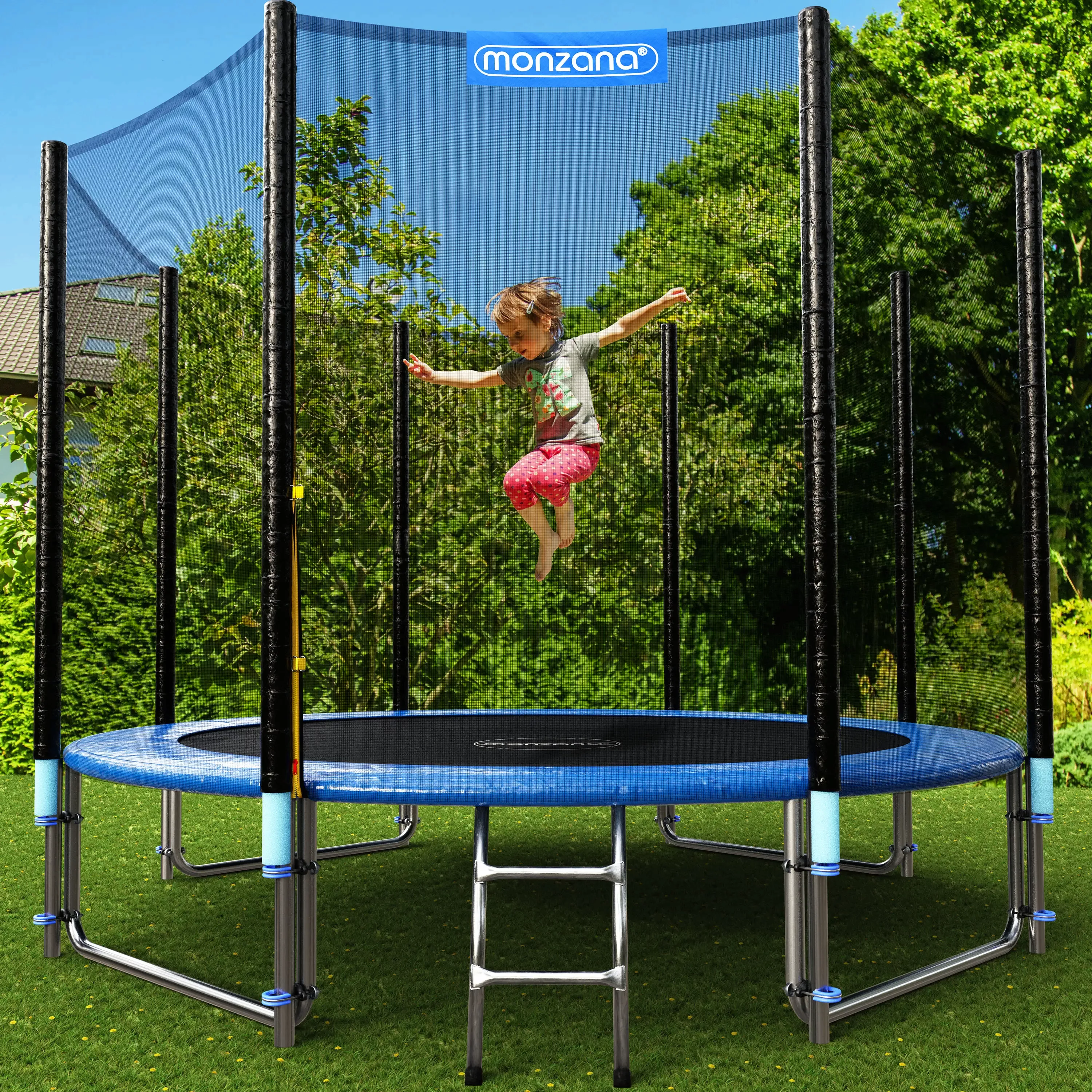 Trampolin Ø366cm inkl. Sicherheitsnetz TÜV SÜD GS Abdeckung günstig online kaufen