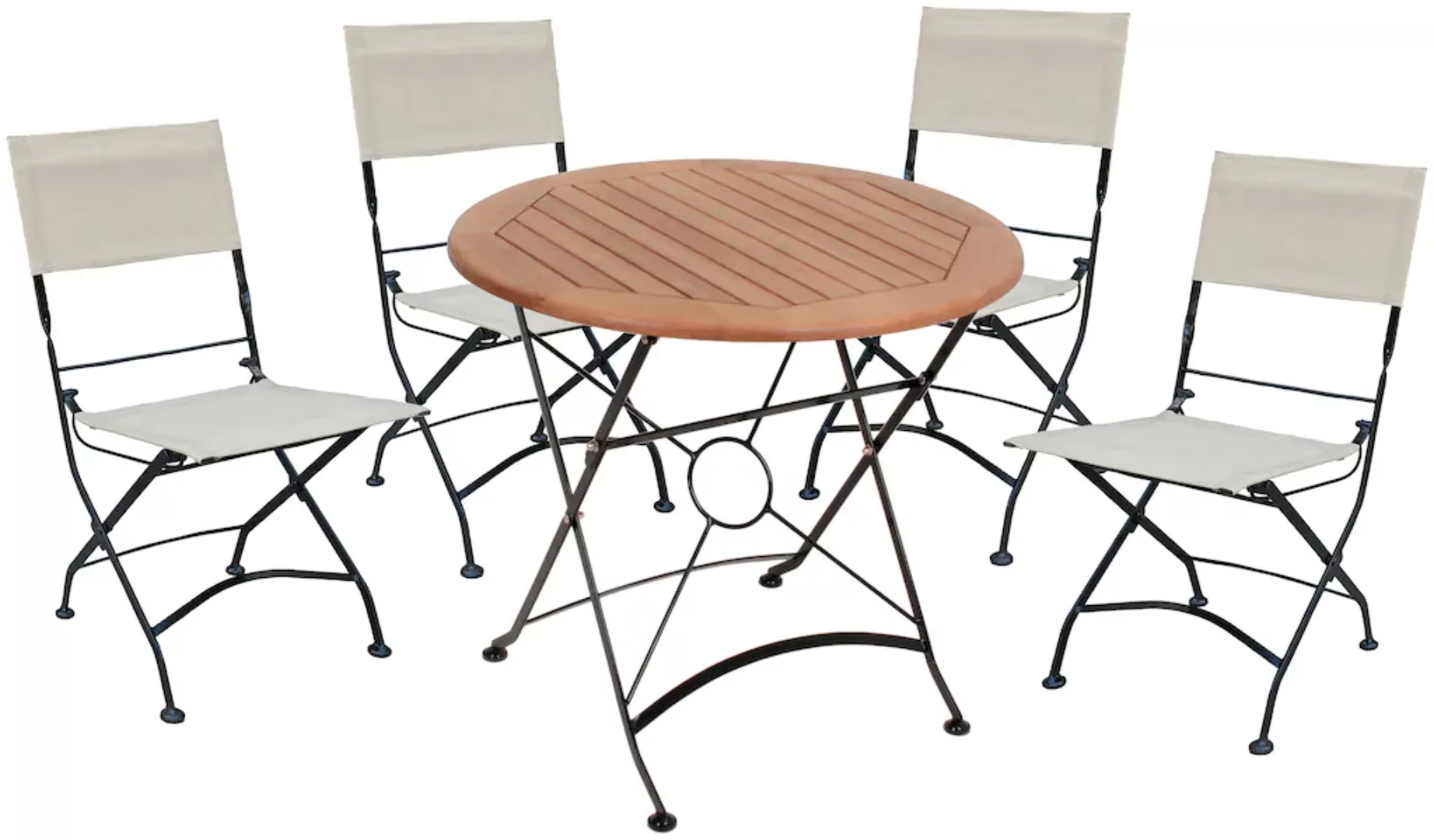 Garden Pleasure Garten-Essgruppe "TRIEST", (Set, 5 tlg.) günstig online kaufen