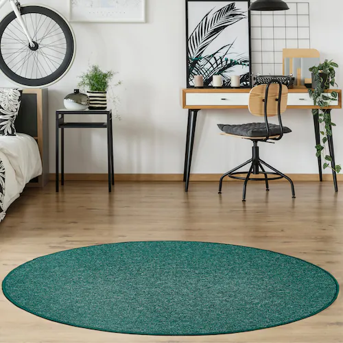 Andiamo Teppich »Luton, Made in Germany«, rund, 5 mm Höhe, melierte Optik, günstig online kaufen