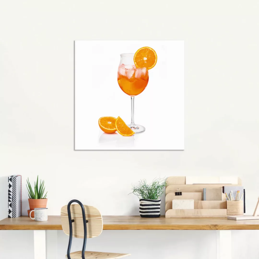 Artland Wandbild »Aperol Spritz mit einer Scheibe Orange«, Getränke, (1 St. günstig online kaufen