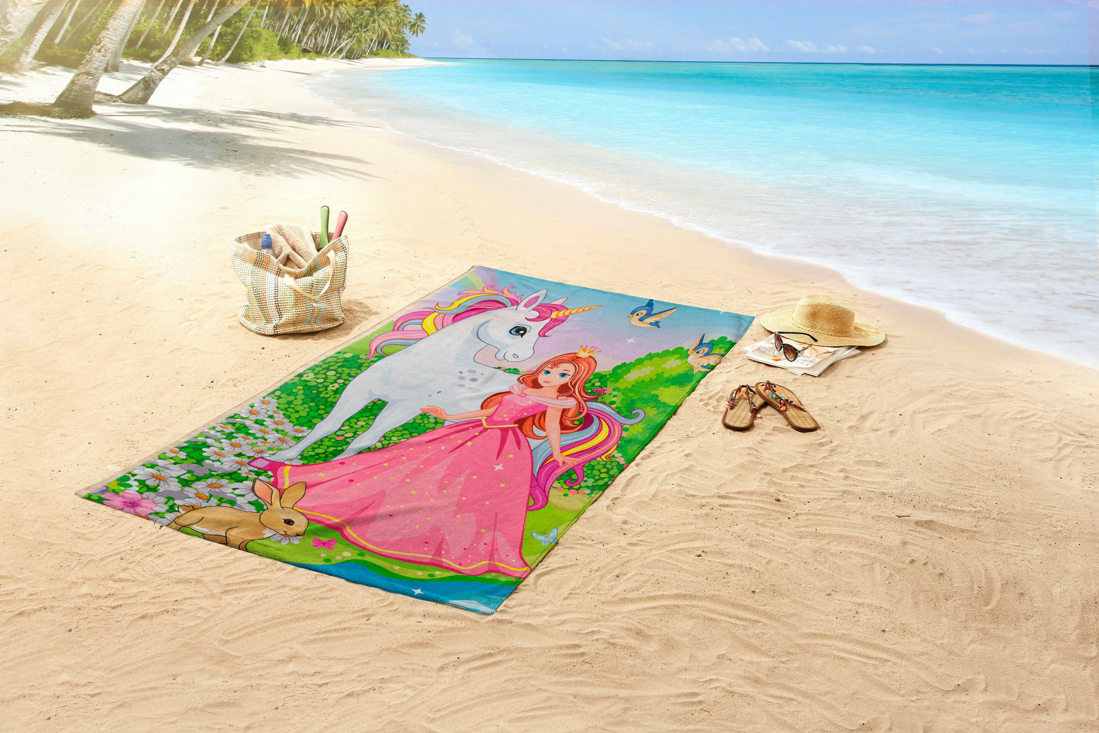 good morning Strandtuch Fairytale, Microfaser (1-St), günstig online kaufen