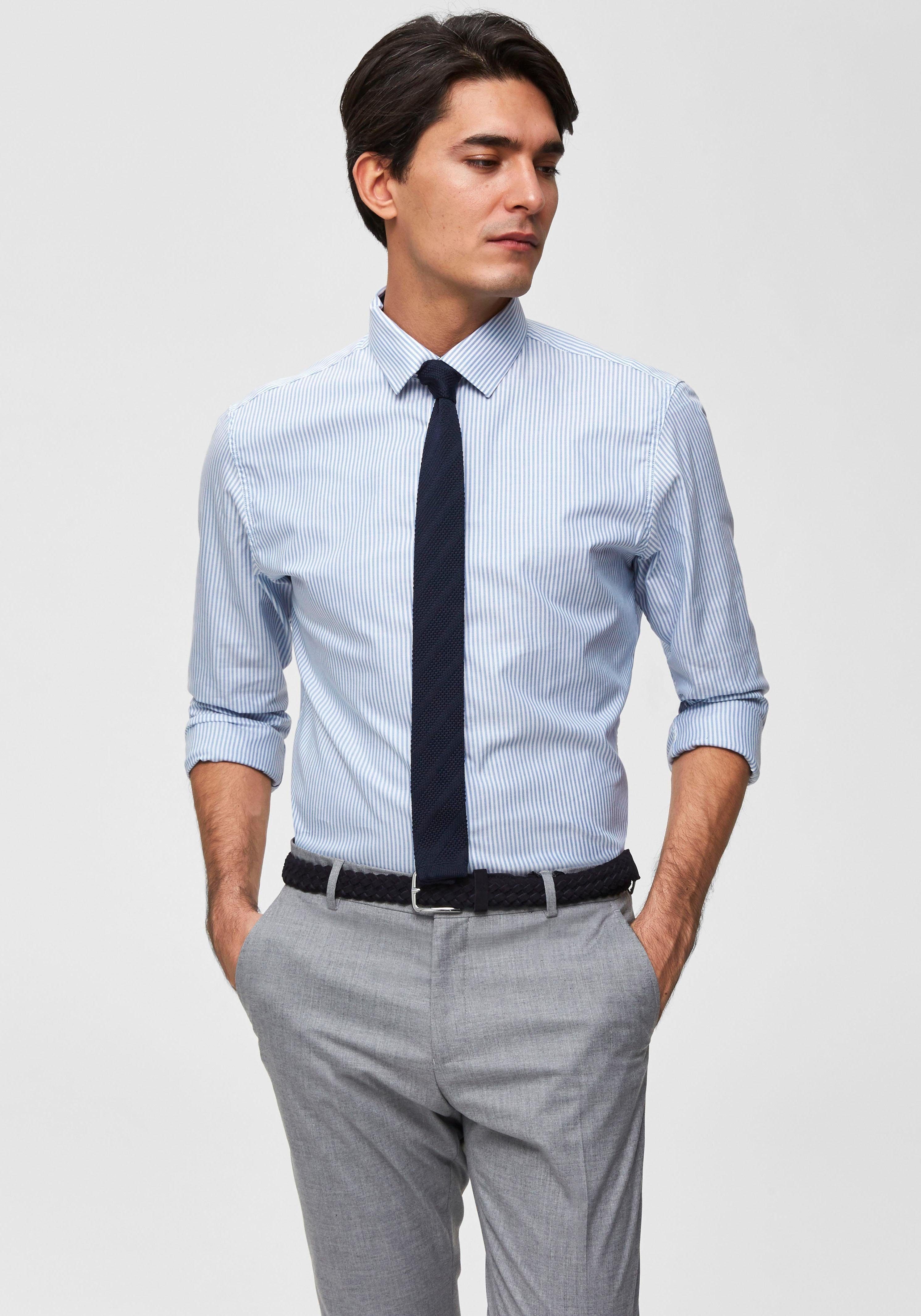 SELECTED HOMME Langarmhemd SLHSLIMNEW-MARK SHIRT LS günstig online kaufen