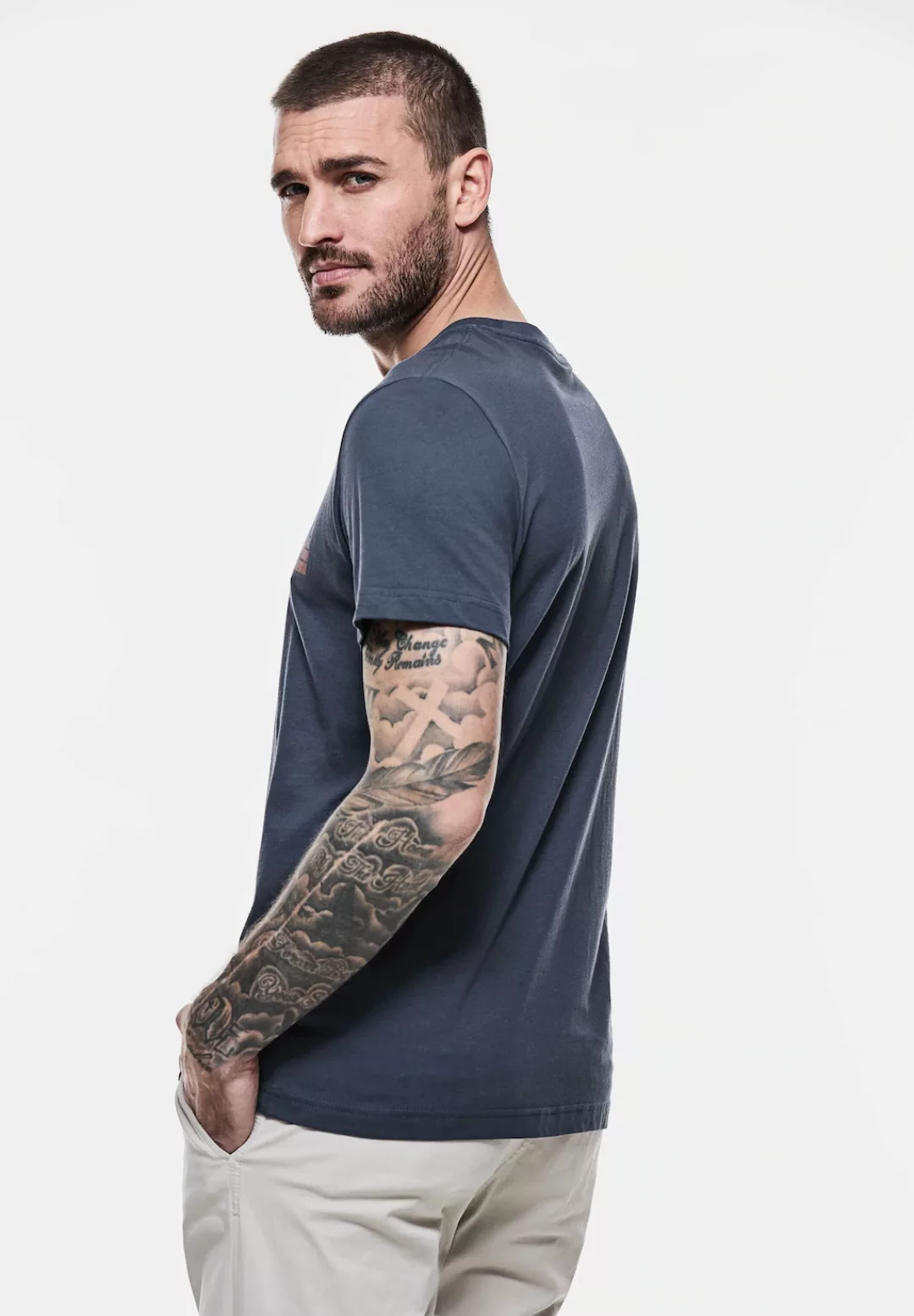 STREET ONE MEN T-Shirt, aus reiner Baumwolle günstig online kaufen