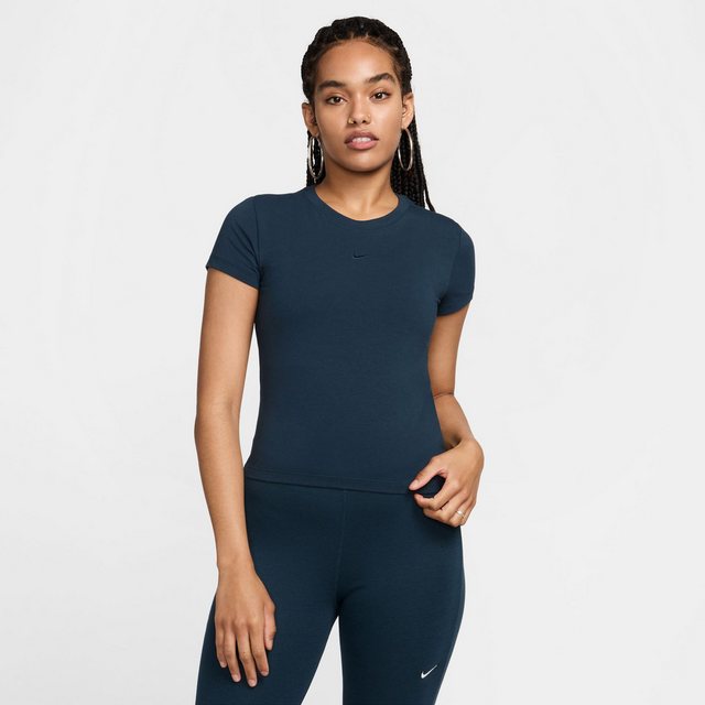 Nike Kurzarmshirt NSW Chill Knit Damen-T-Shirt - Armory Navy günstig online kaufen