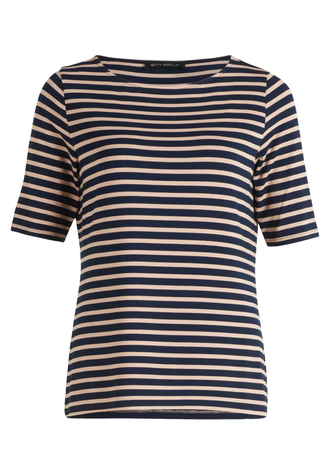 Betty Barclay Kurzarmshirt "Betty Barclay Ringelshirt mit U-Boot-Ausschnitt günstig online kaufen