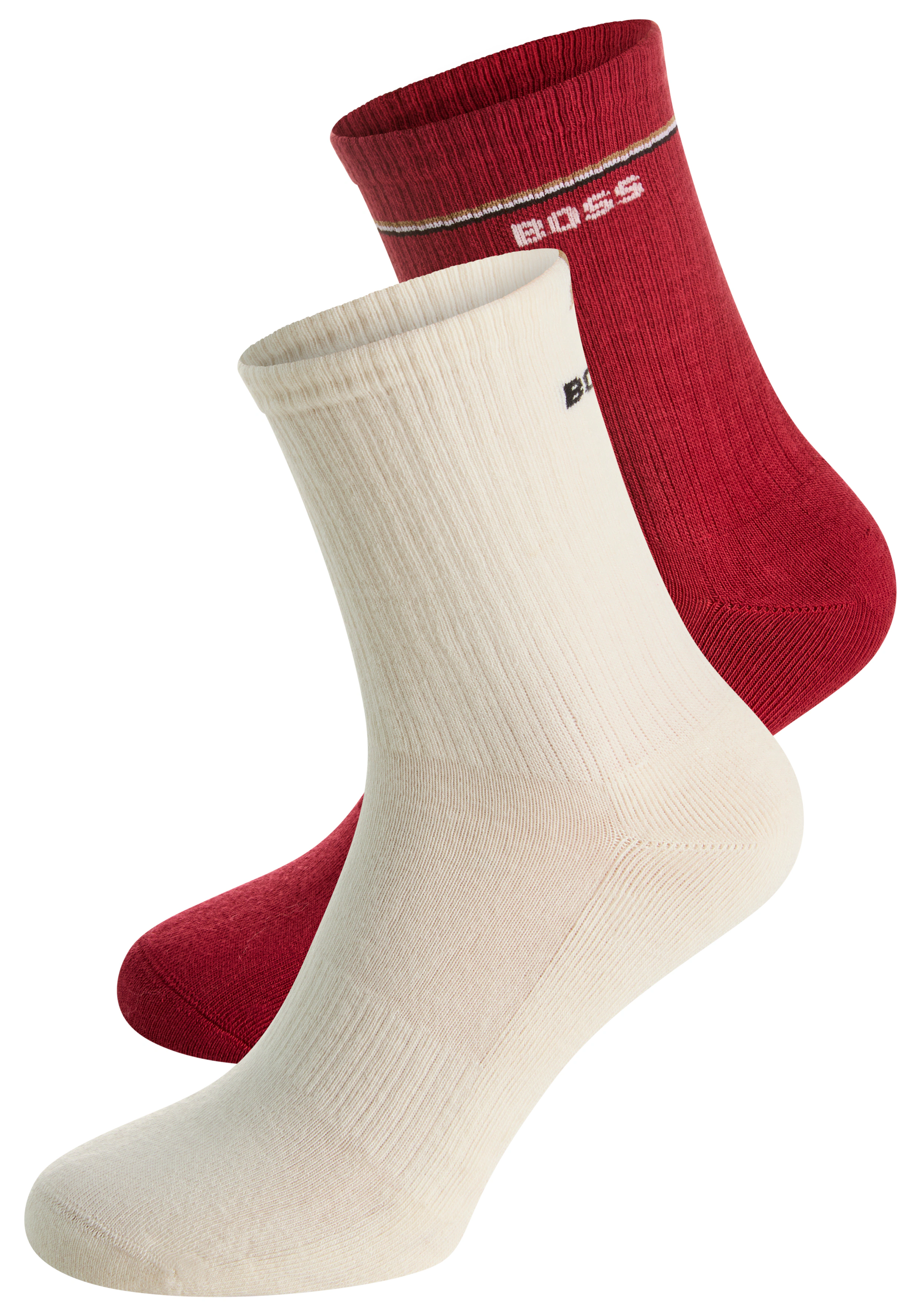 BOSS Socken "2P QS Iconic CC W", (Packung, 2 Paar, 2er), mit BOSS-Logoschri günstig online kaufen