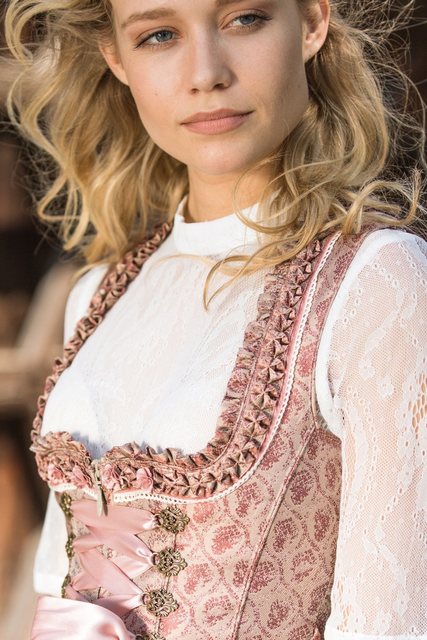 MarJo Dirndl Midi Dirndl 2tlg. - FLICKA - altrosa günstig online kaufen