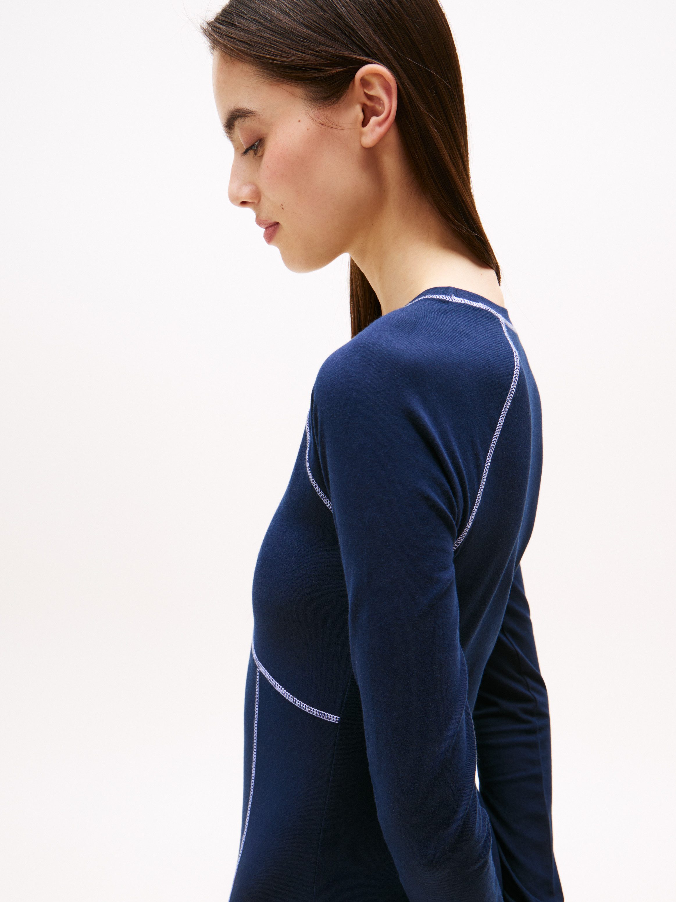 Tommy Jeans Jerseykleid TJW BODYCON LINEAR günstig online kaufen