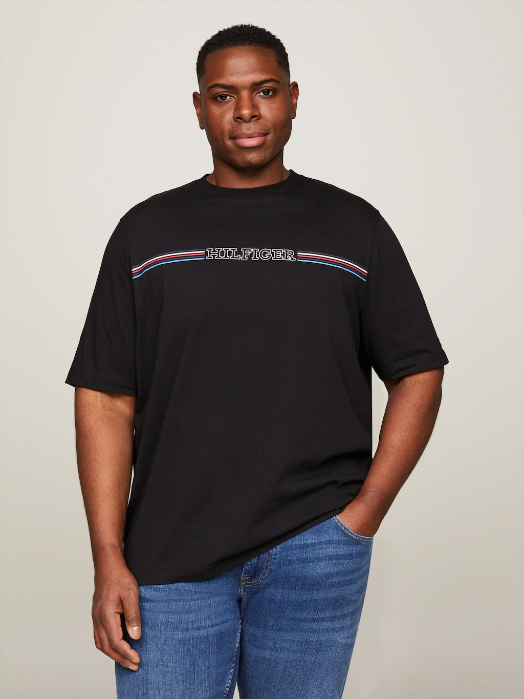 Tommy Hilfiger Big & Tall T-Shirt BT-STRIPE CHEST TEE-B Große Größen günstig online kaufen