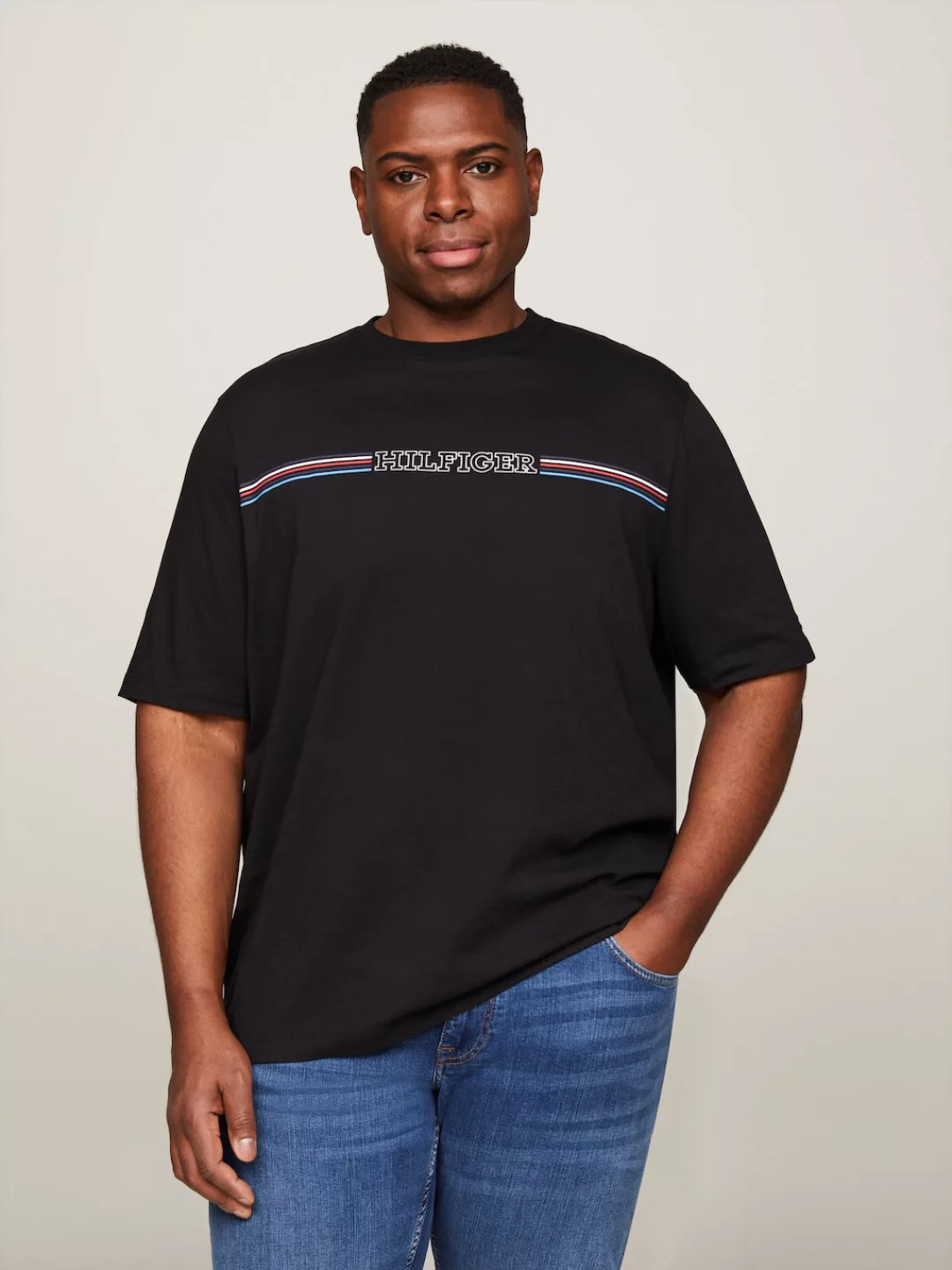 Tommy Hilfiger Big & Tall T-Shirt "BT-STRIPE CHEST TEE-B", Große Größen günstig online kaufen