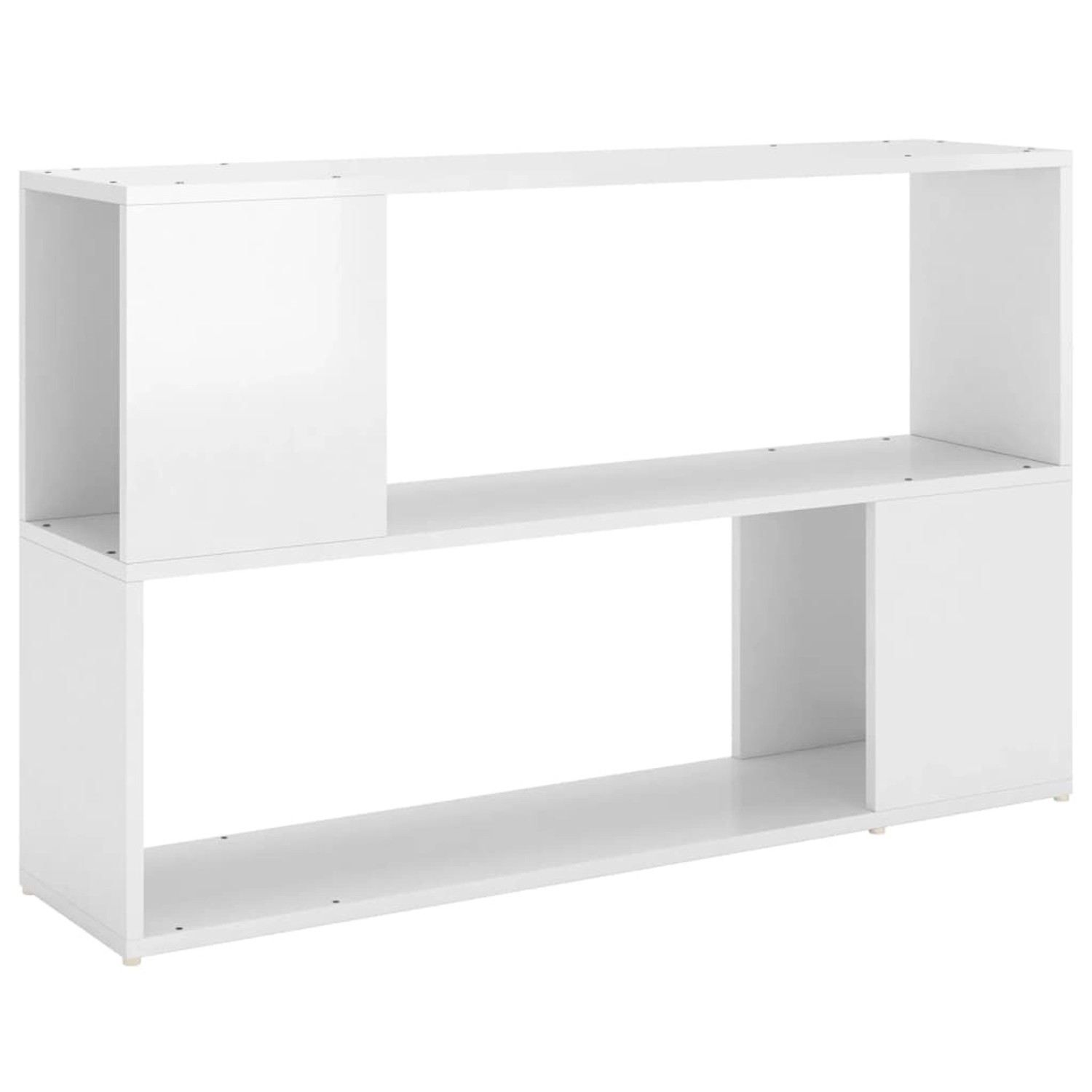 vidaXL Bücherregal Hochglanz-Weiß 100x24x63 cm Holzwerkstoff günstig online kaufen