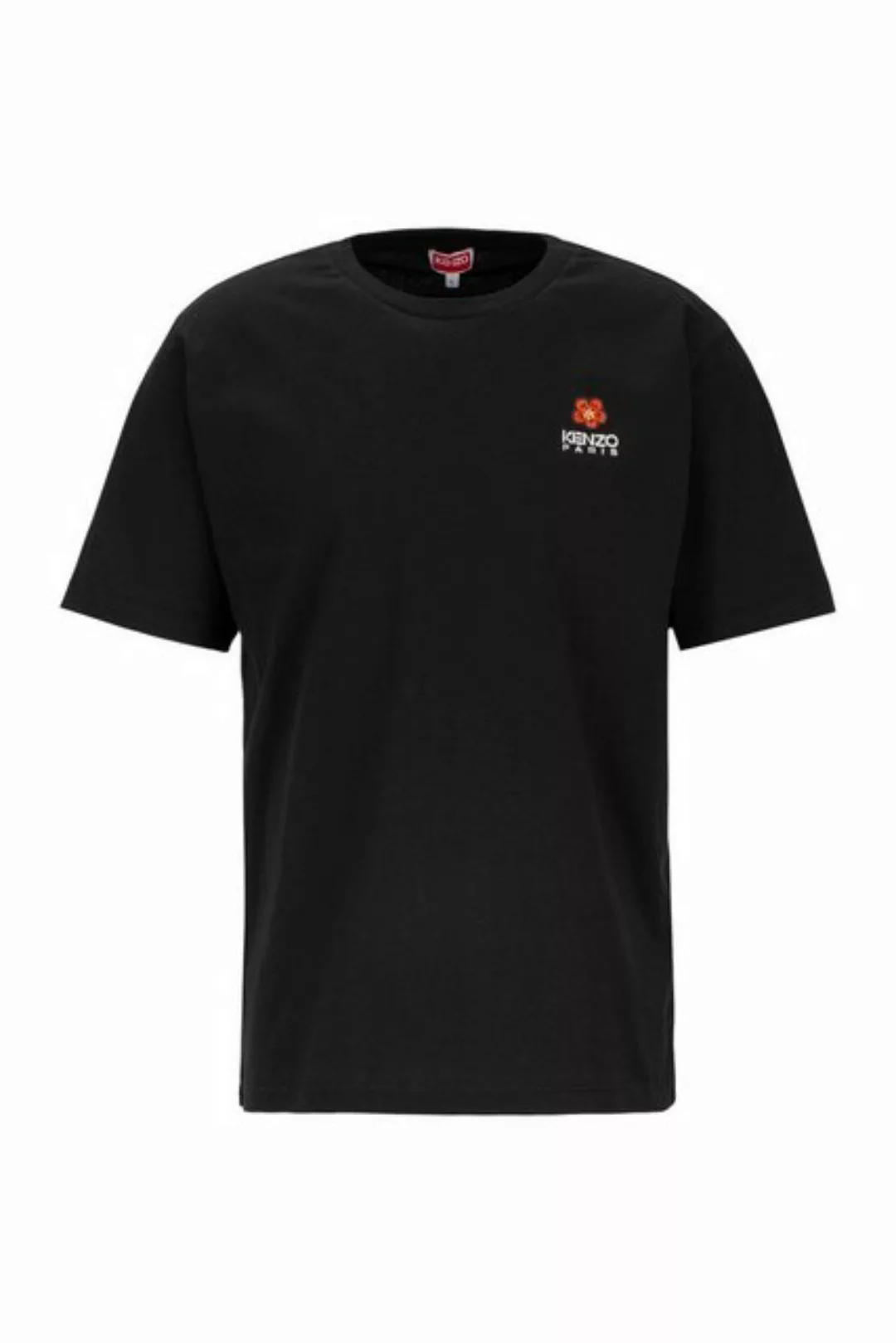 KENZO T-Shirt Ricamata 'Boke Flower Crest' mit dezenter Logo-Stickerei günstig online kaufen