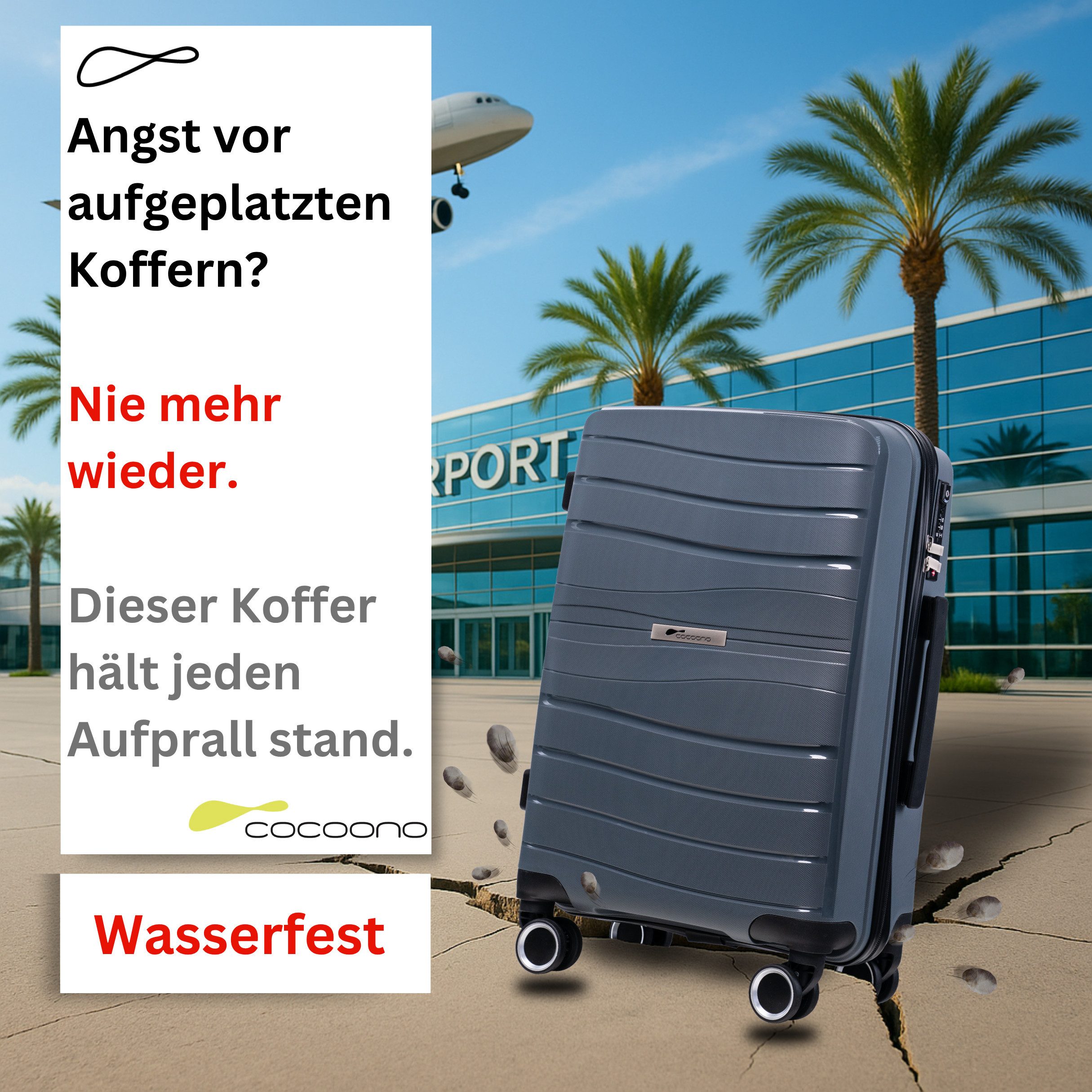 cocoono Hartschalen-Trolley LEON Hartschalenkoffer Trolley M/L/XL/3er günstig online kaufen