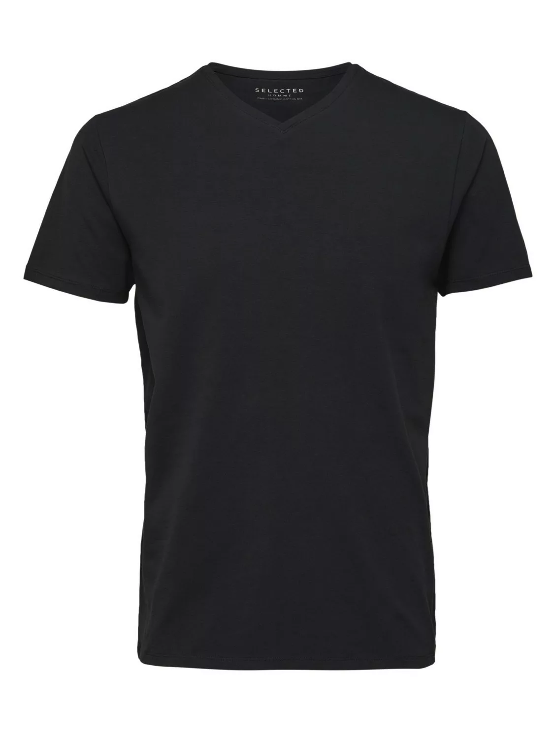 Selected Homme Herren V-Neck Kurzarm T-Shirt SLHNEWPIMA - Regular Fit günstig online kaufen