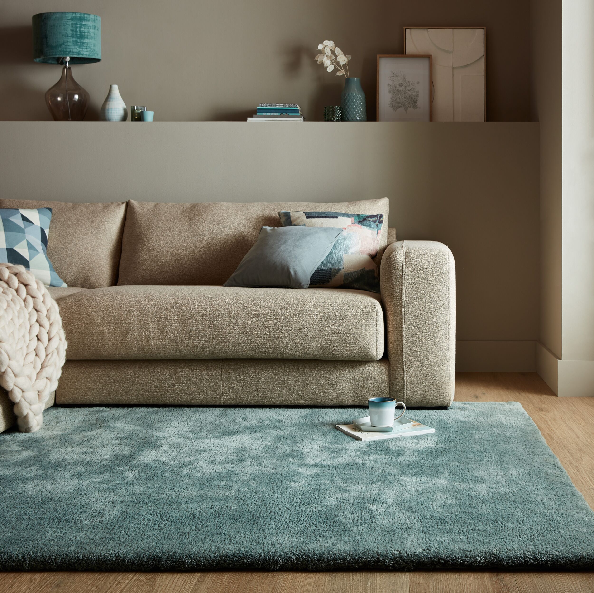 FLAIR RUGS Hochflor-Teppich »Faroe Wool Look«, rechteckig, Waschbarer Teppi günstig online kaufen