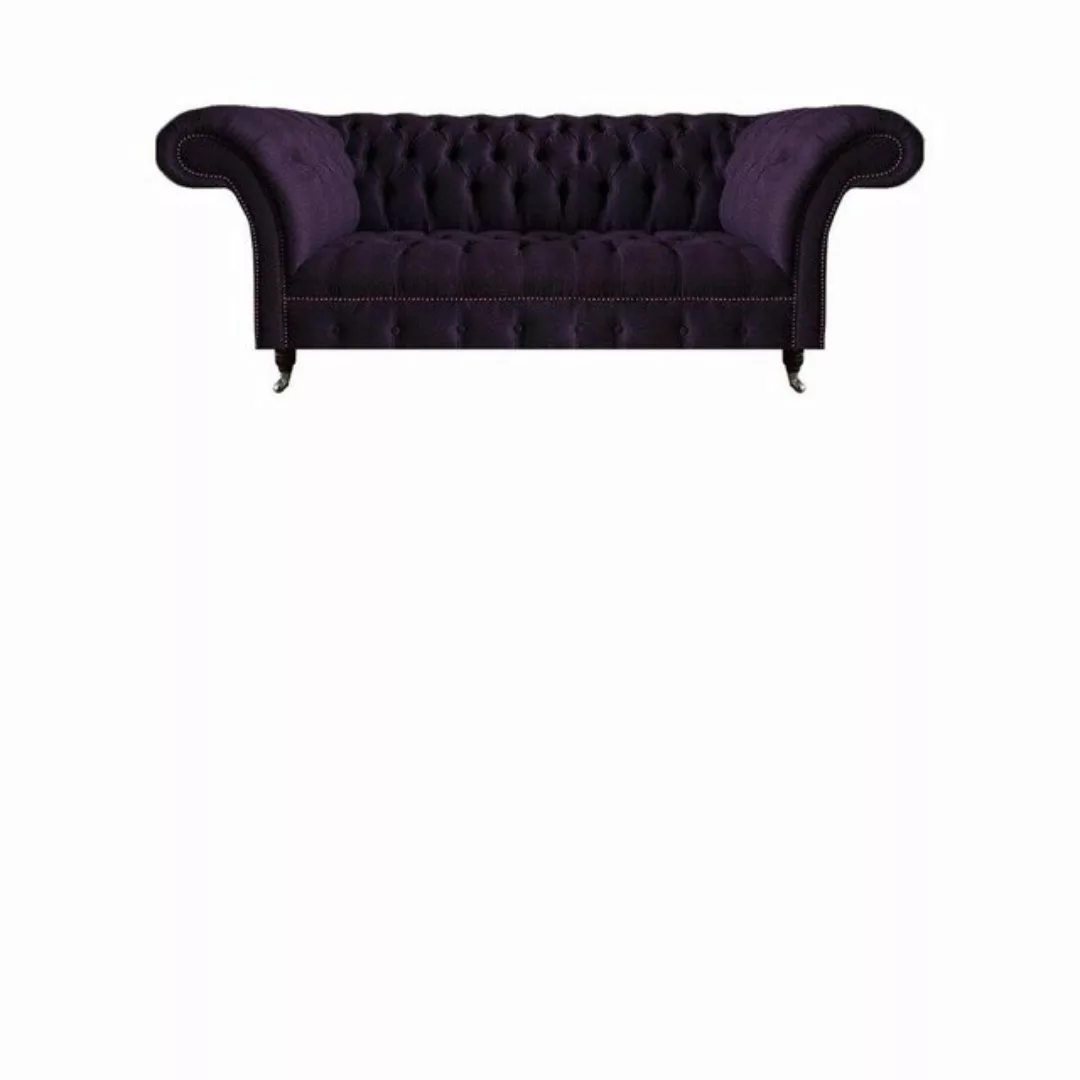 JVmoebel Chesterfield-Sofa Lila Garnitur Luxus Textil Sofas Set 3tlg Einric günstig online kaufen