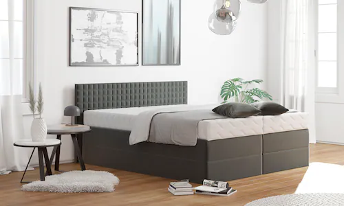 Westfalia Schlafkomfort Boxspringbett, mit Zierkissen, wahlweise mit Topper günstig online kaufen
