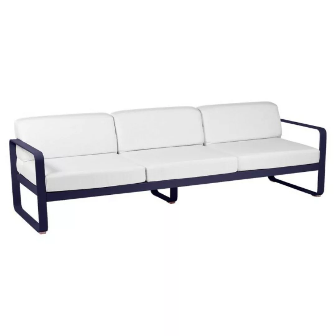 Bellevie 3-Sitzer Lounge-Sofa 92 Abyssblau 81 Grauweiß günstig online kaufen