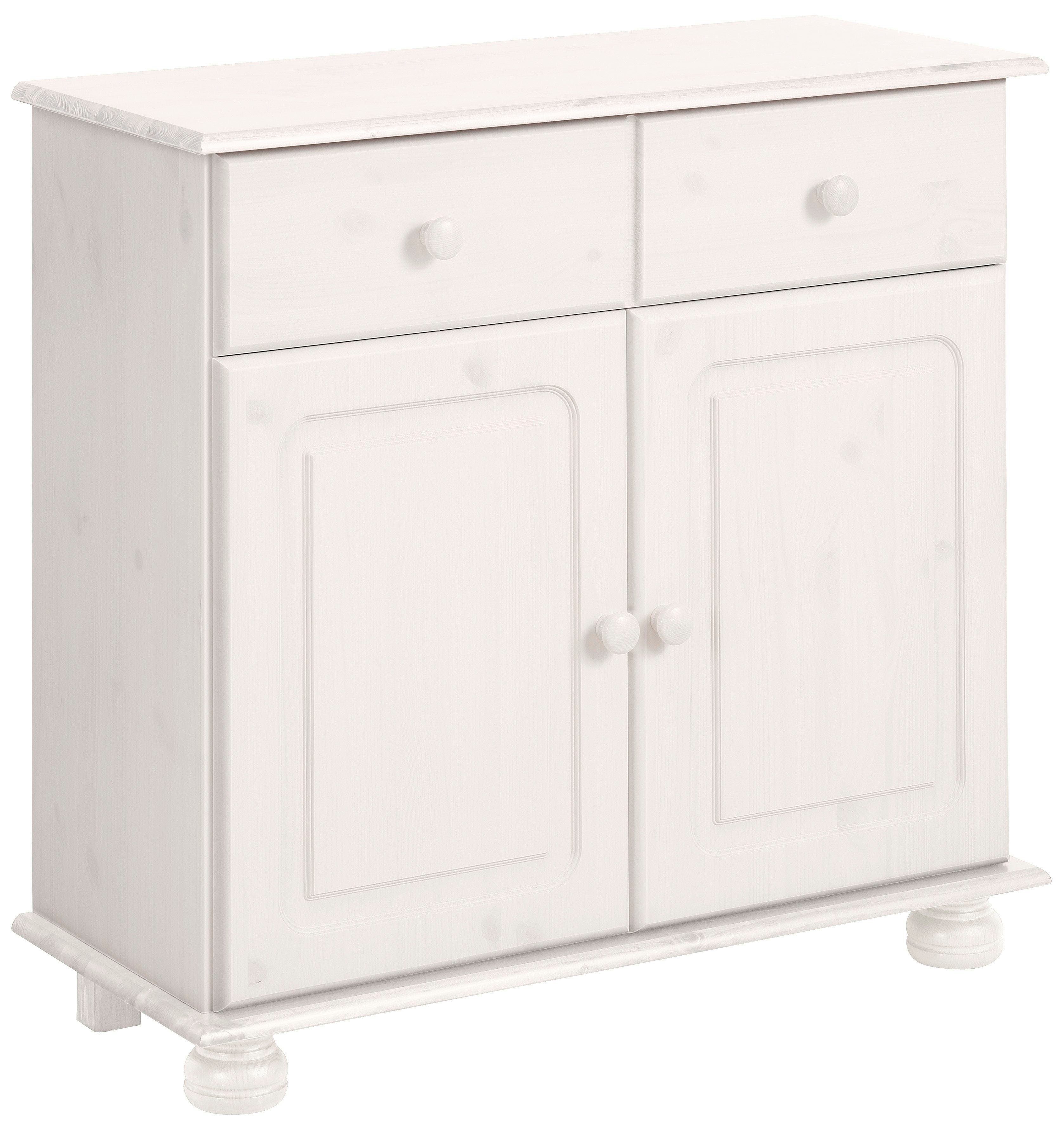 Home affaire Sideboard "Mette", Kommode mit gefrästen, kugelförmigen Füßen, günstig online kaufen