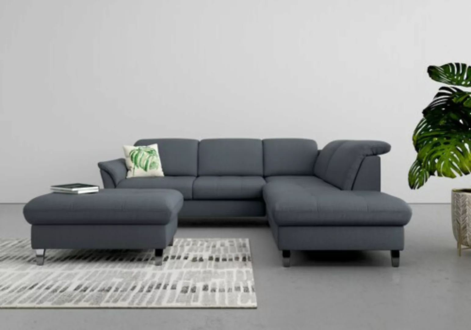 sit&more Ecksofa »Maggiore L-Form«, wahlweise mit Kopfteilverstellung, Bett günstig online kaufen