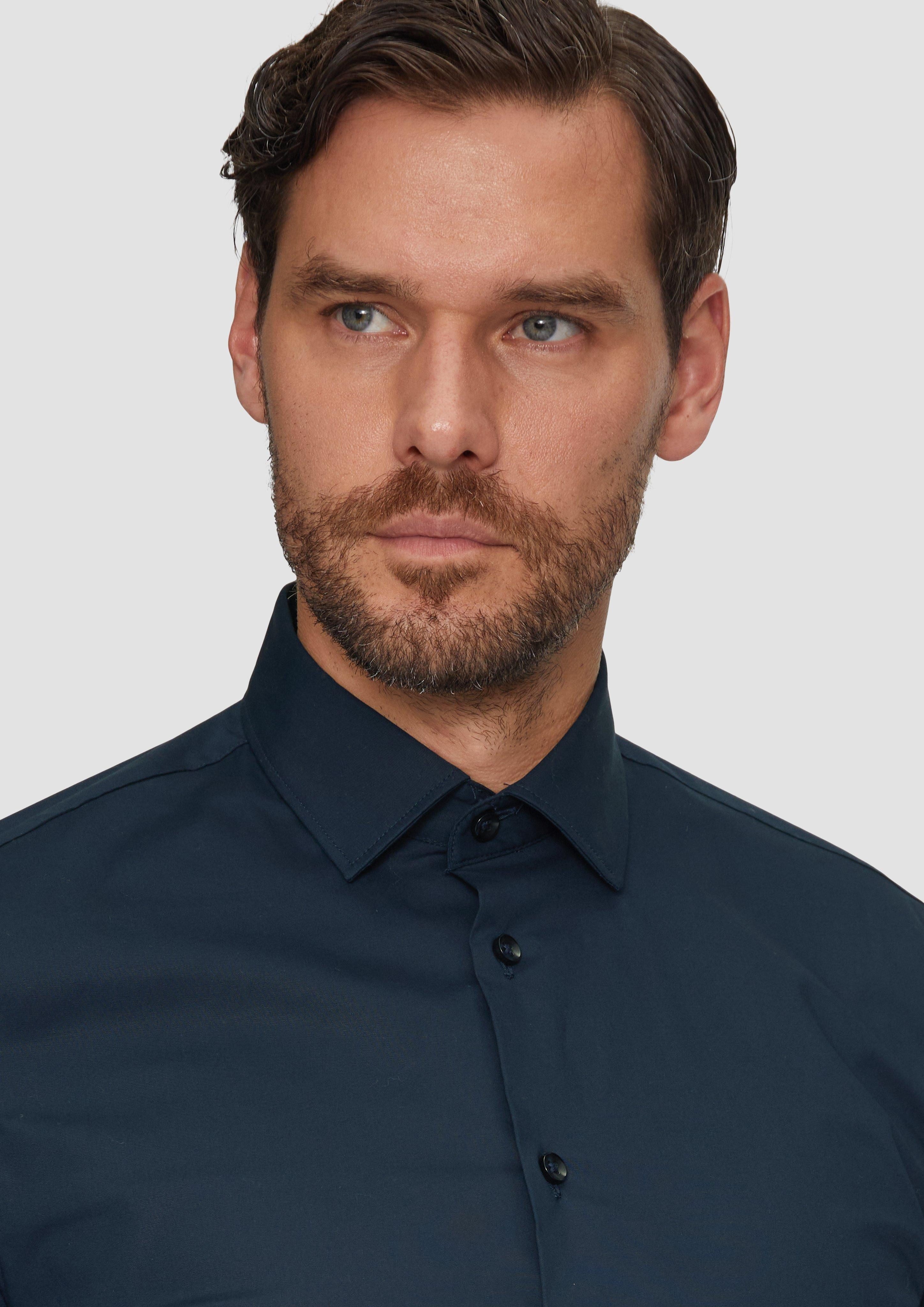 s.Oliver BLACK LABEL Langarmhemd Tailored Fit: günstig online kaufen
