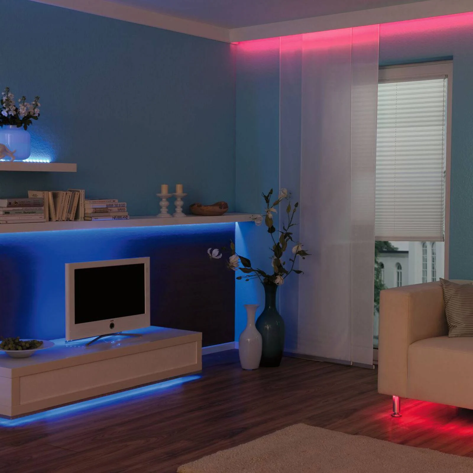 Paulmann LED-Strip-Set TIP, weiß, Kunststoff, RGB, 1000 cm günstig online kaufen