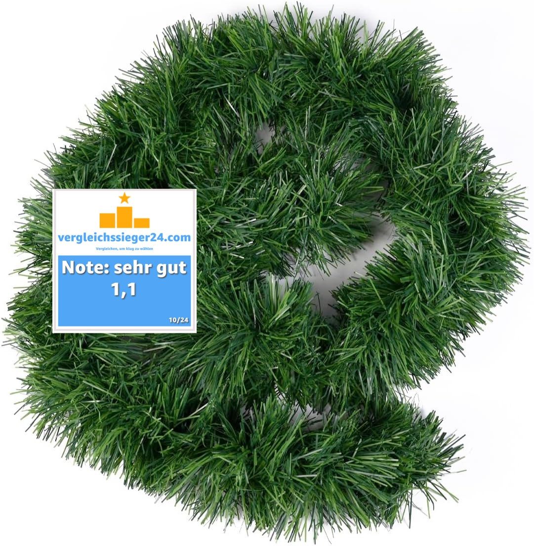 Kunstgirlande Weihnachtsgirlande grün 10 Meter - günstig online kaufen
