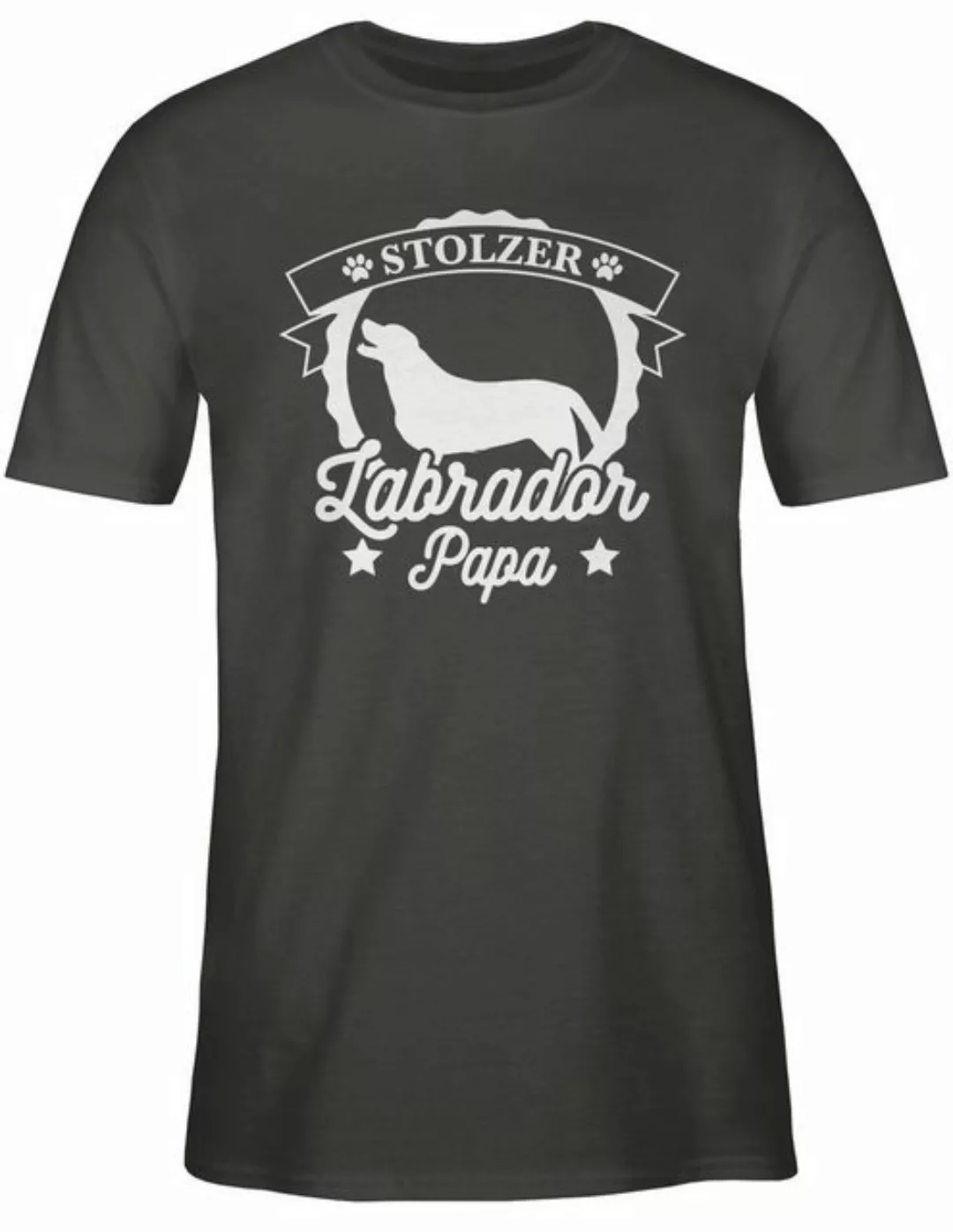 Shirtracer T-Shirt Stolzer Labrador Papa Geschenk für Hundebesitzer günstig online kaufen