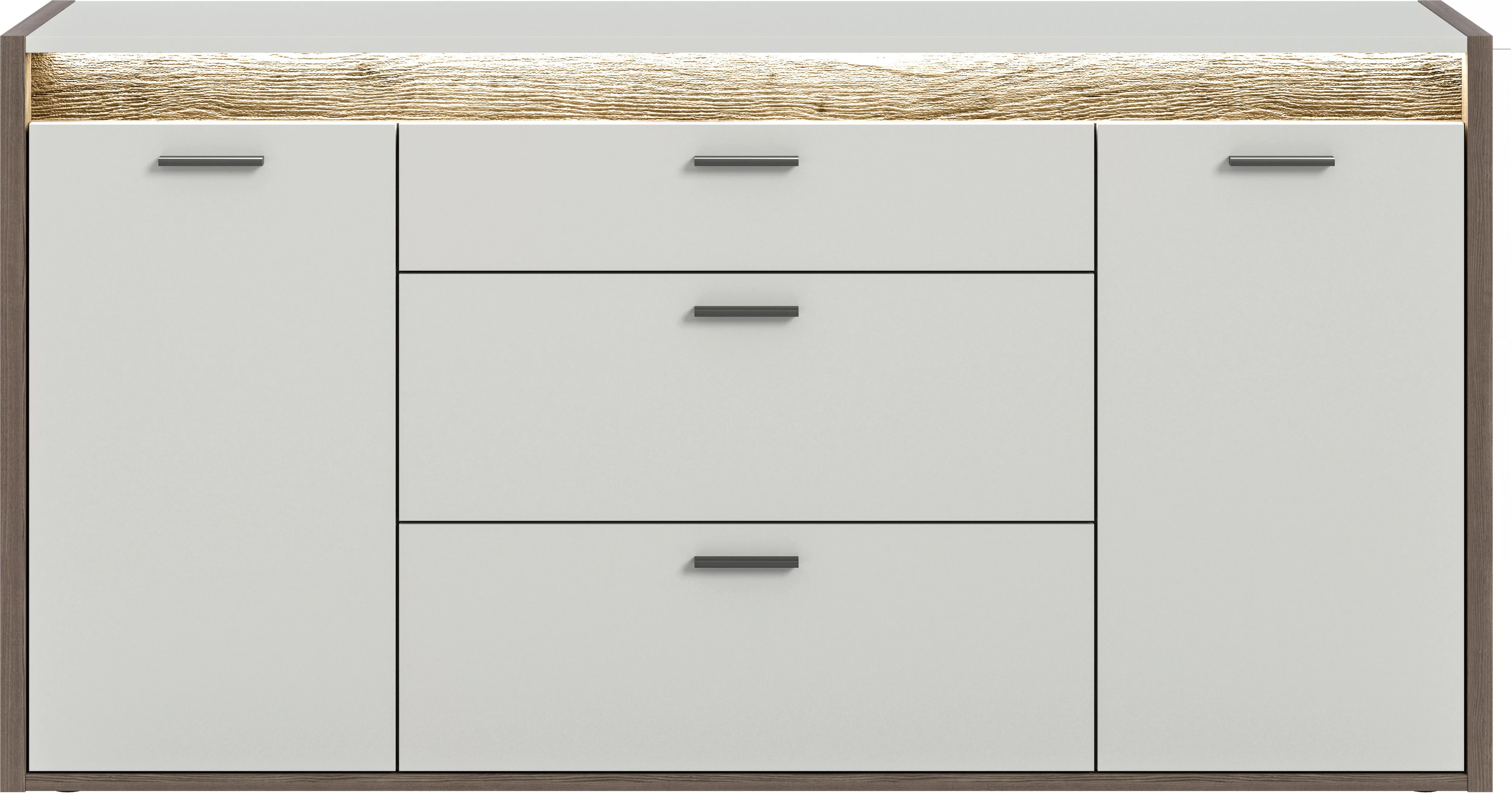 INOSIGN Sideboard "Treviso, Breite 167cm, inkl. Frontbeleuchtung, 2 Türen, günstig online kaufen