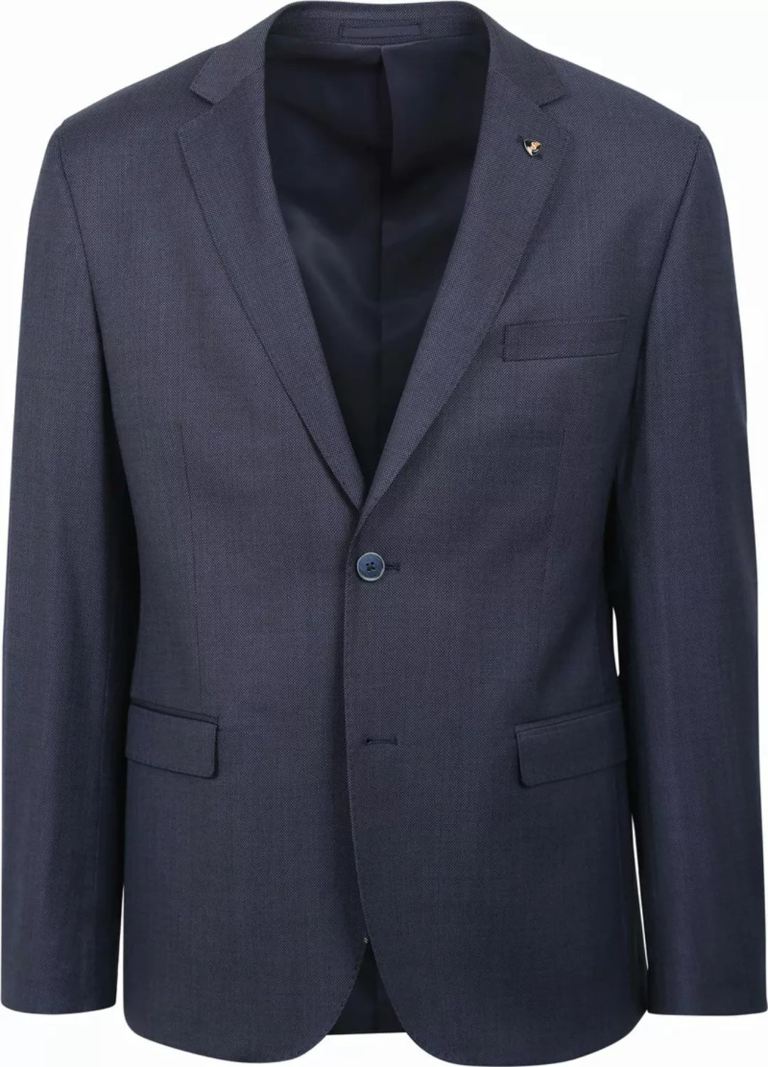 Suitable Anzug Lucius Birdseye Wolle Dunkelblau - Größe 52 günstig online kaufen