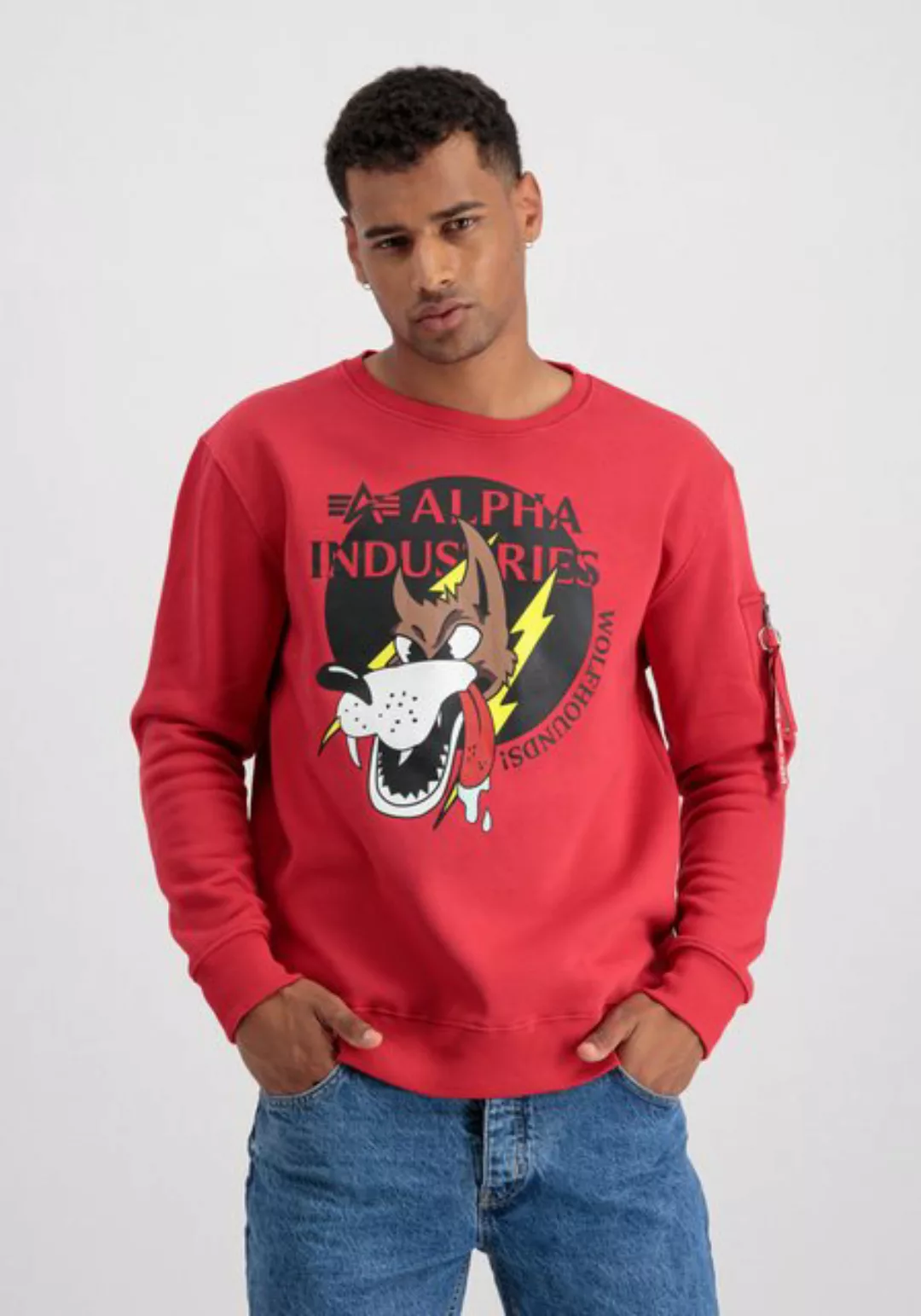 Alpha Industries Sweater ALPHA INDUSTRIES Men - Sweatshirts Wolfhounds Swea günstig online kaufen