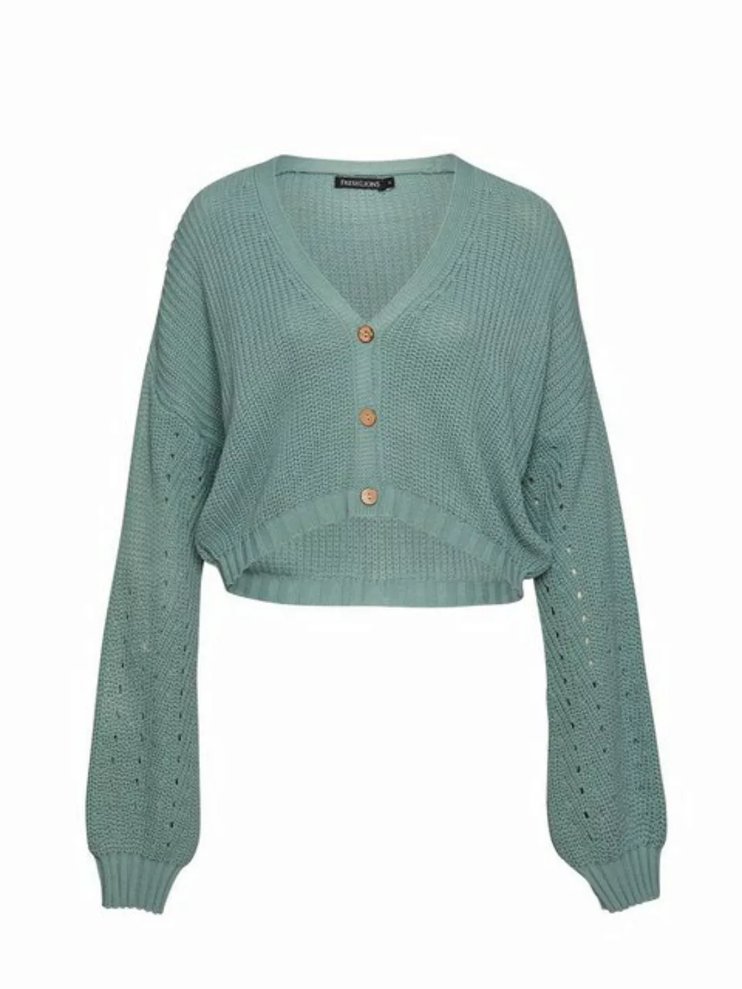 freshlions Cardigan Crop Cardigan mit Knopfleiste in mint - L günstig online kaufen