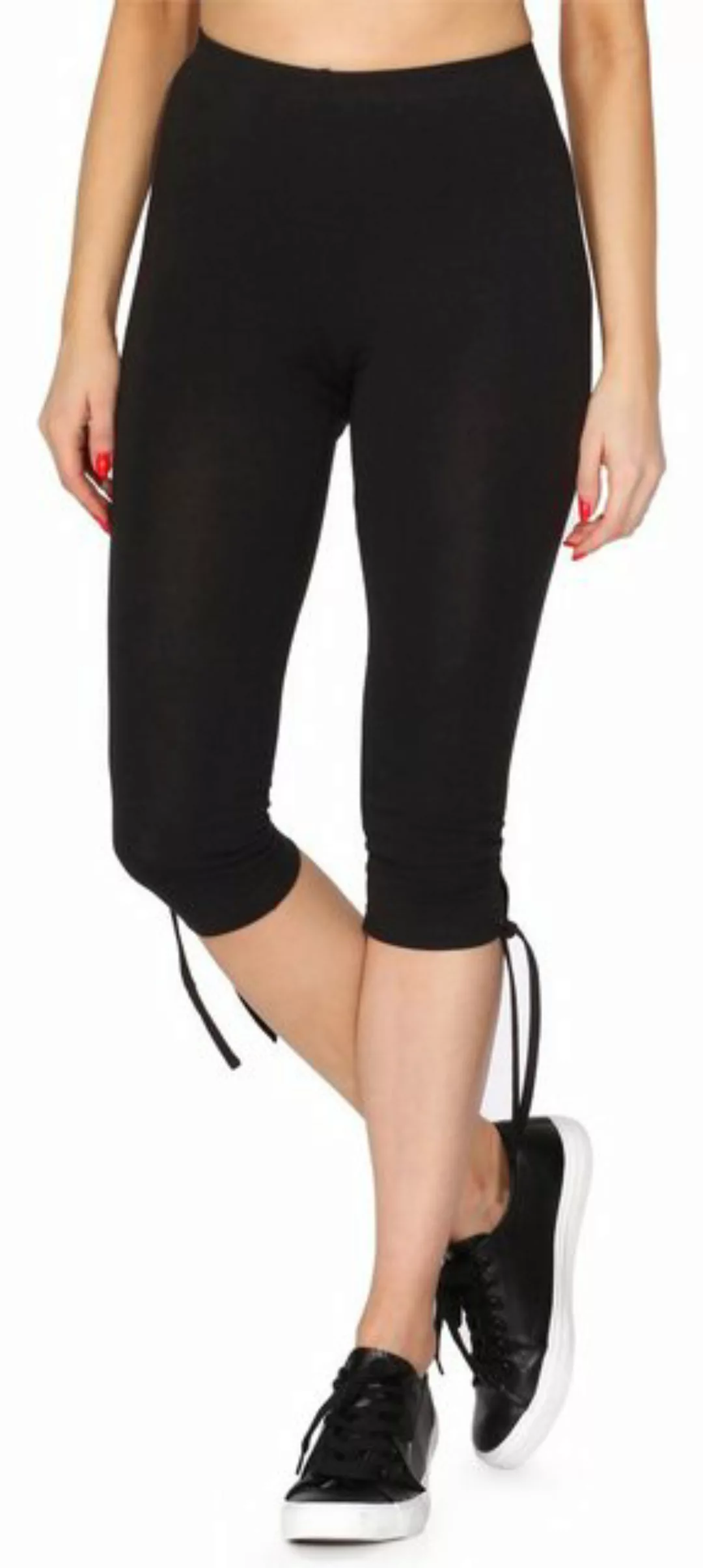 Merry Style Leggings Damen 3/4 Capri Leggings MS10-378 (1-tlg) elastischer günstig online kaufen