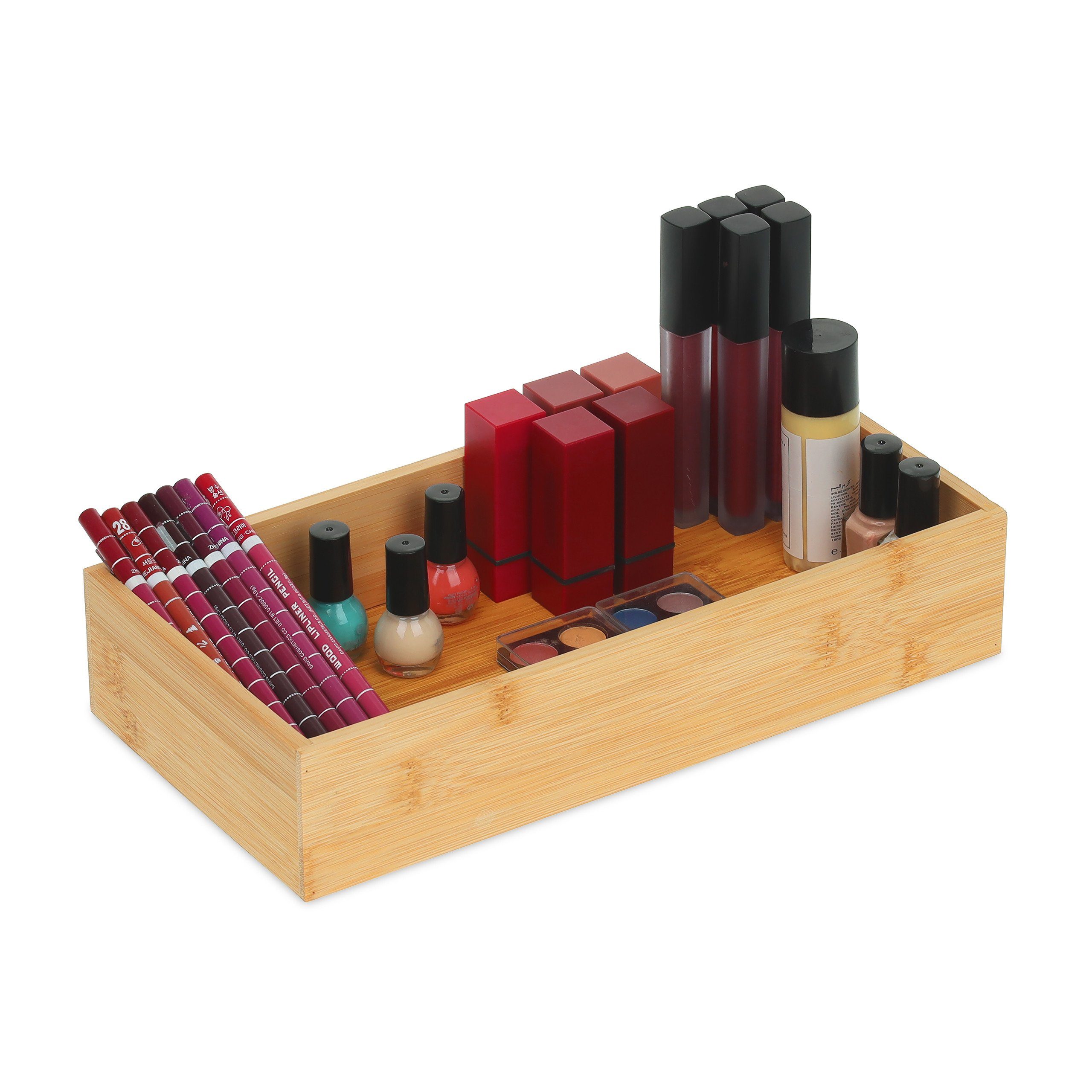 relaxdays Aufbewahrungsbox Ordnungsbox Bambus günstig online kaufen