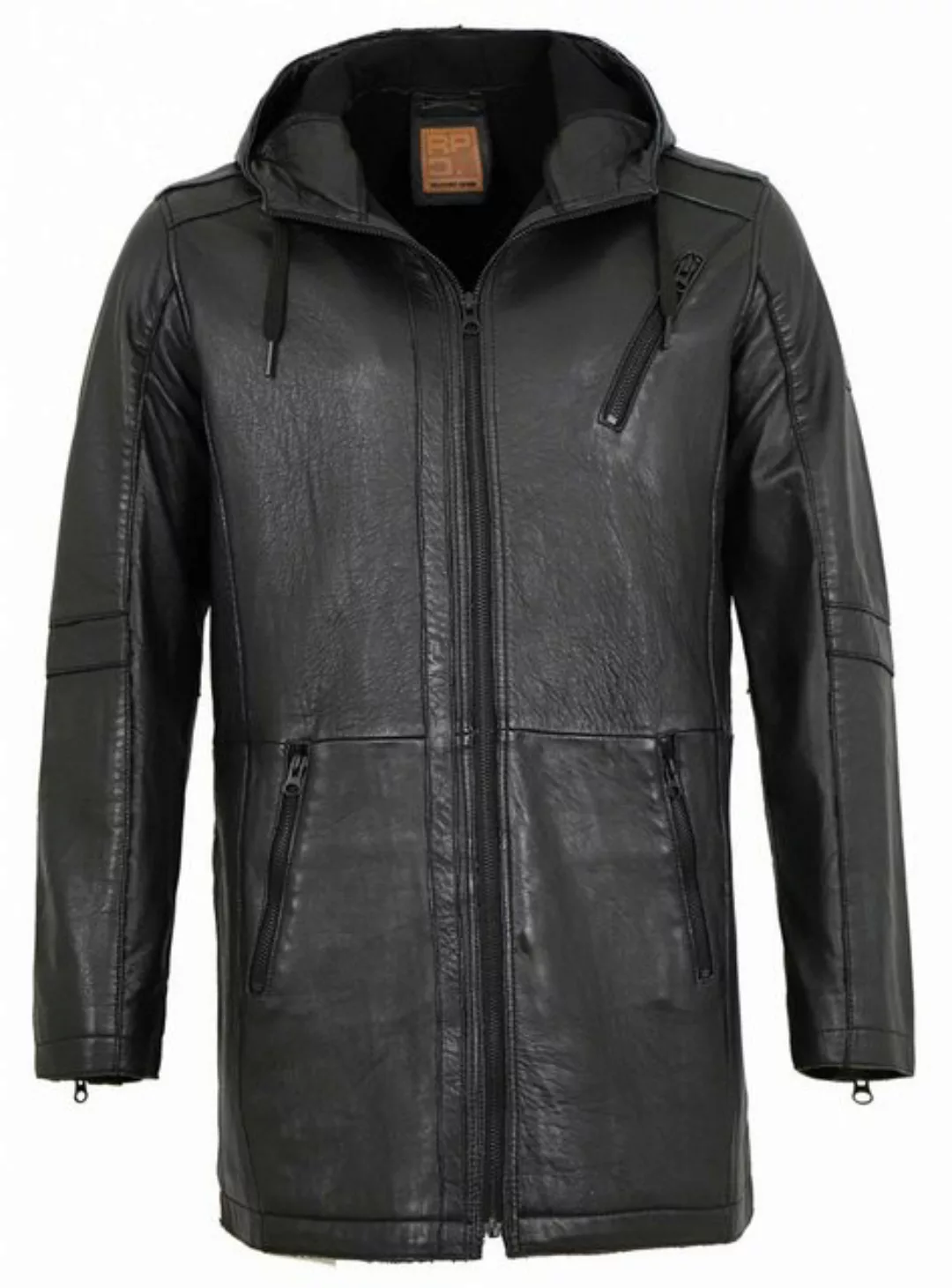 Redpoint Ledermantel Redpoint - Herren Ledermantel Longjacke Kapuze Lammled günstig online kaufen